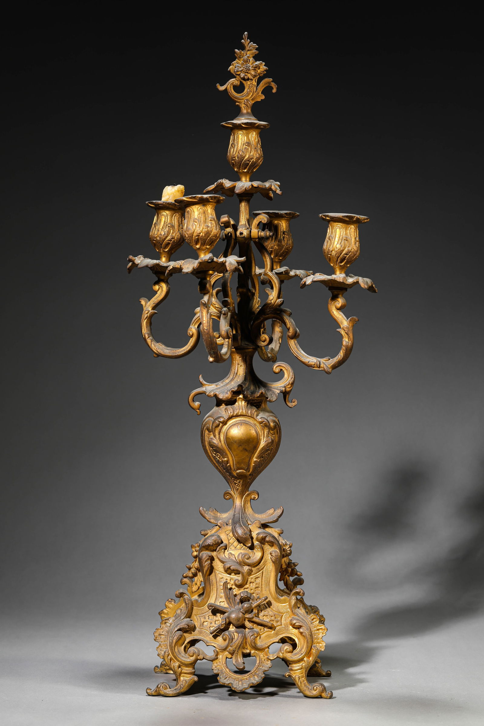 A Gilt-Bronze Candleholder - 7