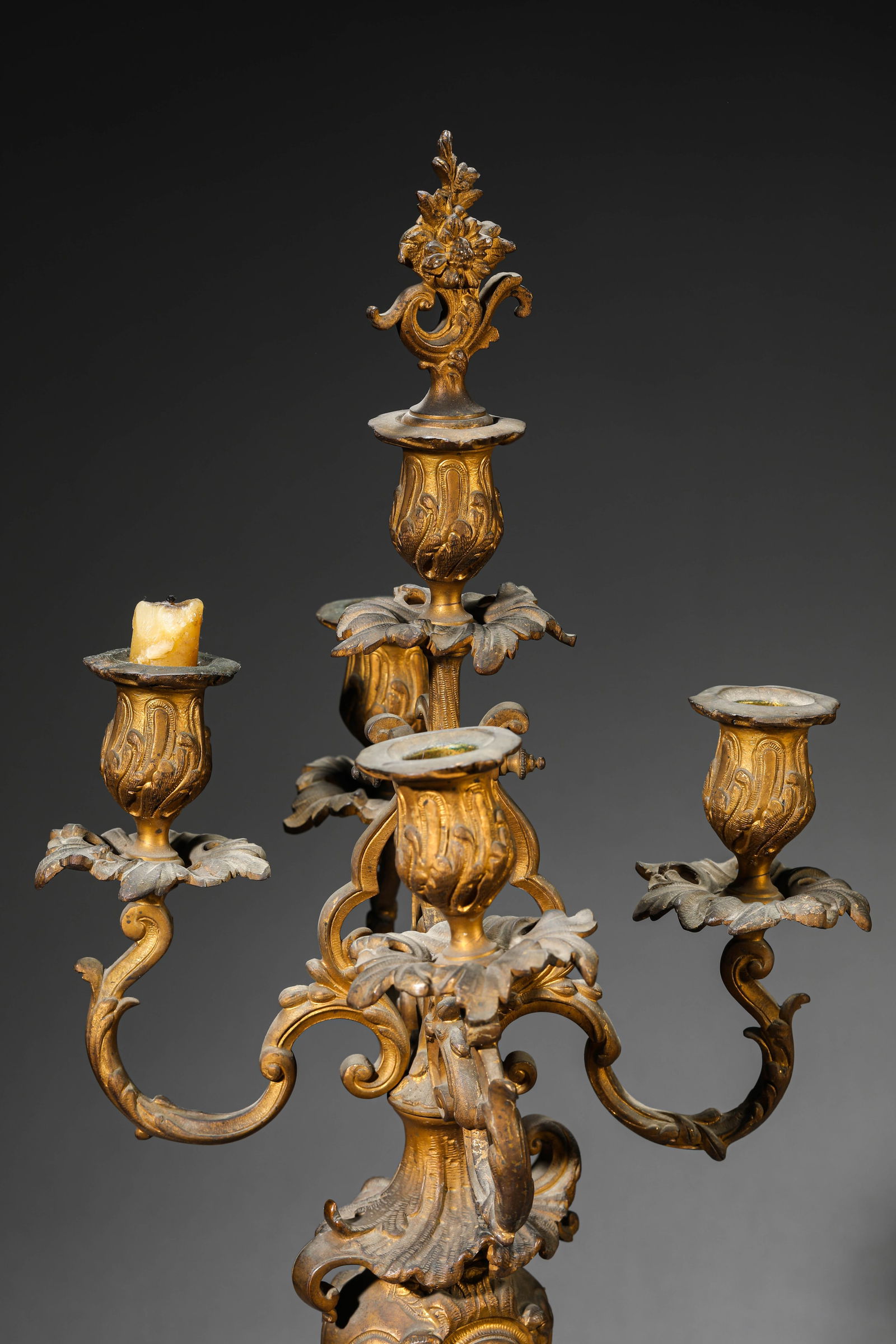 A Gilt-Bronze Candleholder - 8