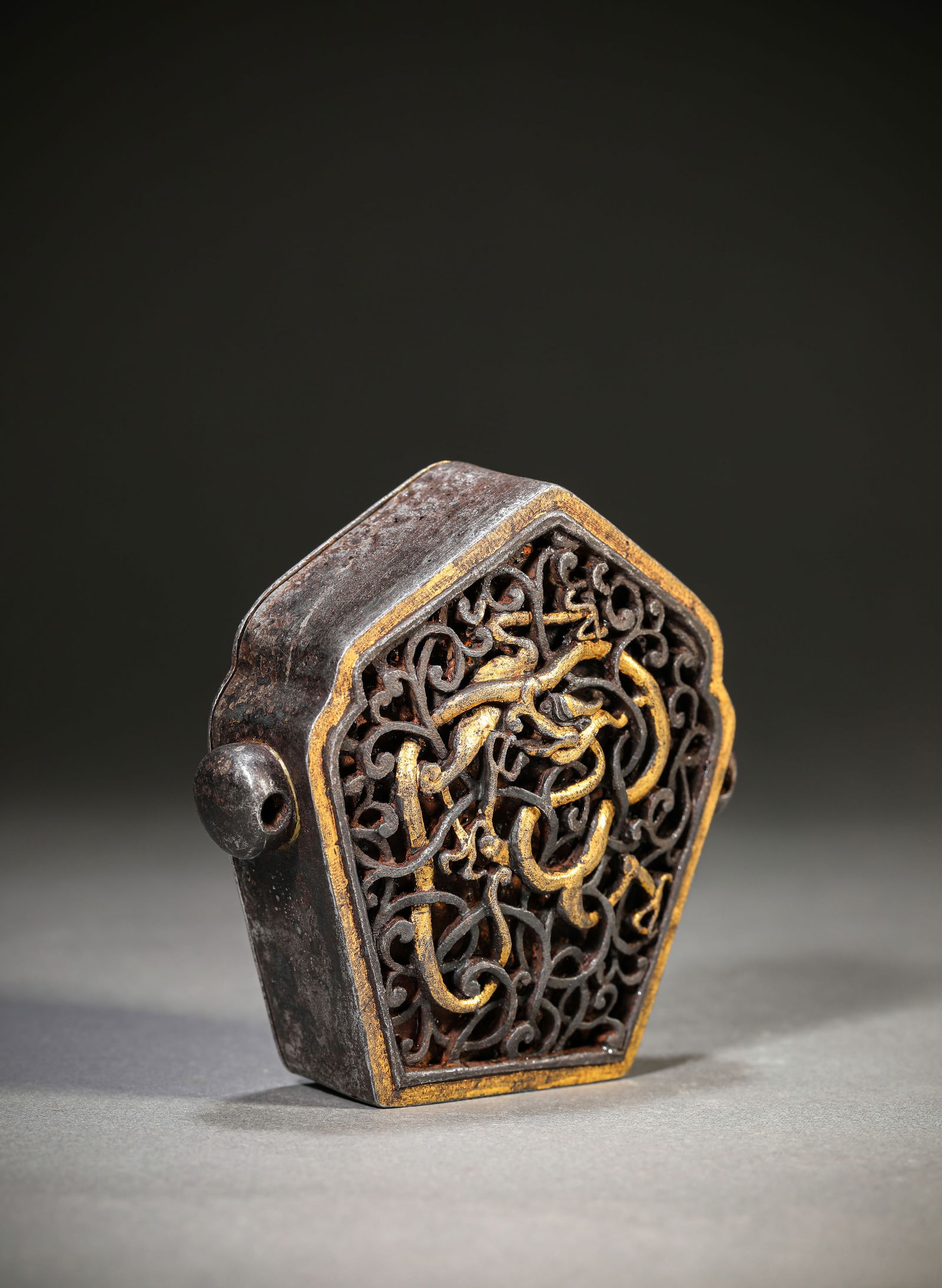 An Iron and Gold Champlevé ‘Openwork’ Gau - 2