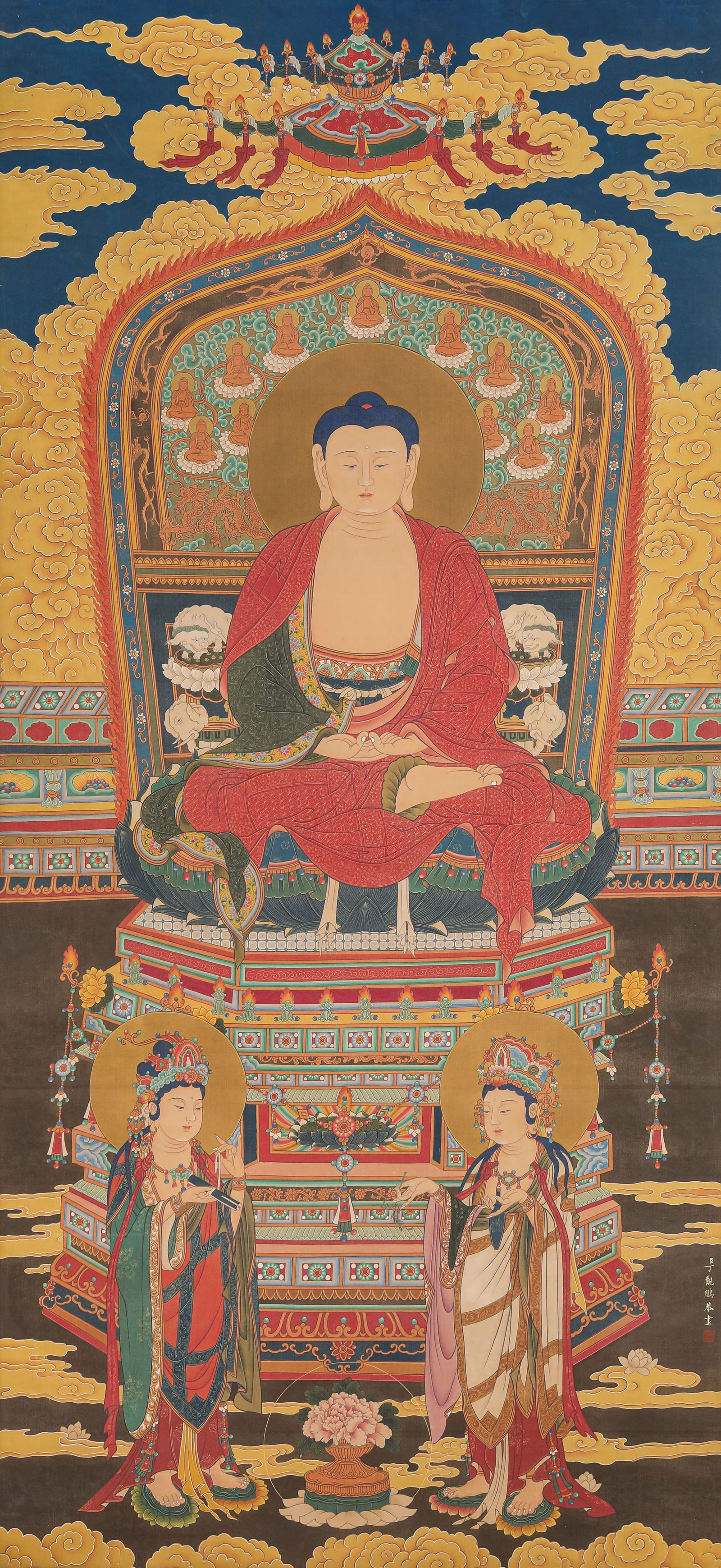 Ding Guanpeng (act. 18th century), attributed to, Sakyamuni Buddha (1 of 7)