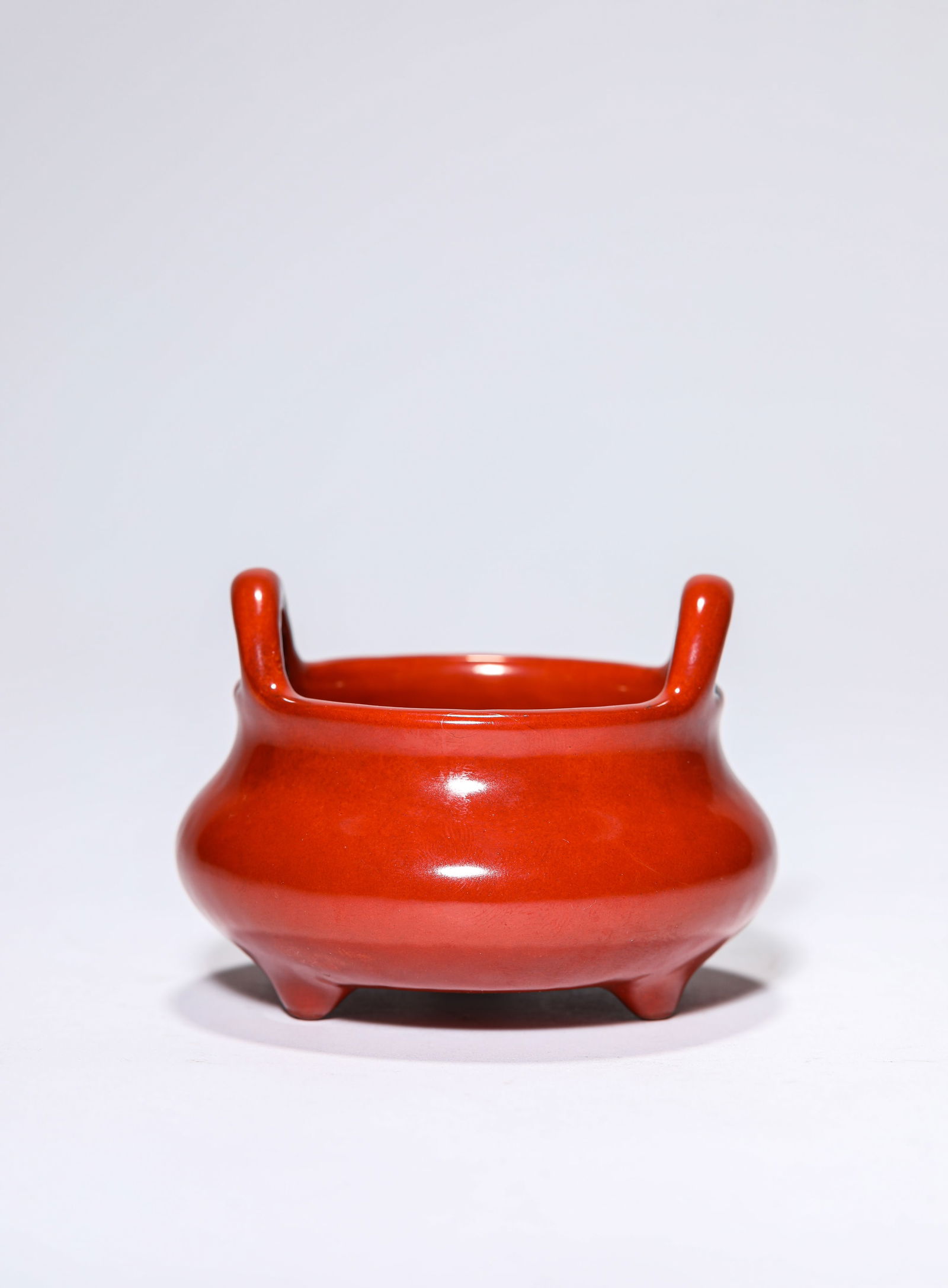 A Red-Glazed Tripod Censer - 2