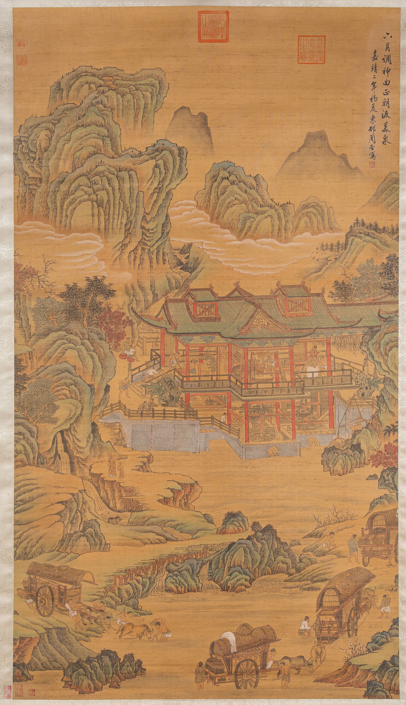 Zhou Chen (act. 16th century), attributed to, Landscape: Zhou Chen (act. 16th century), attributed to, Landscape (98 x 175cm)