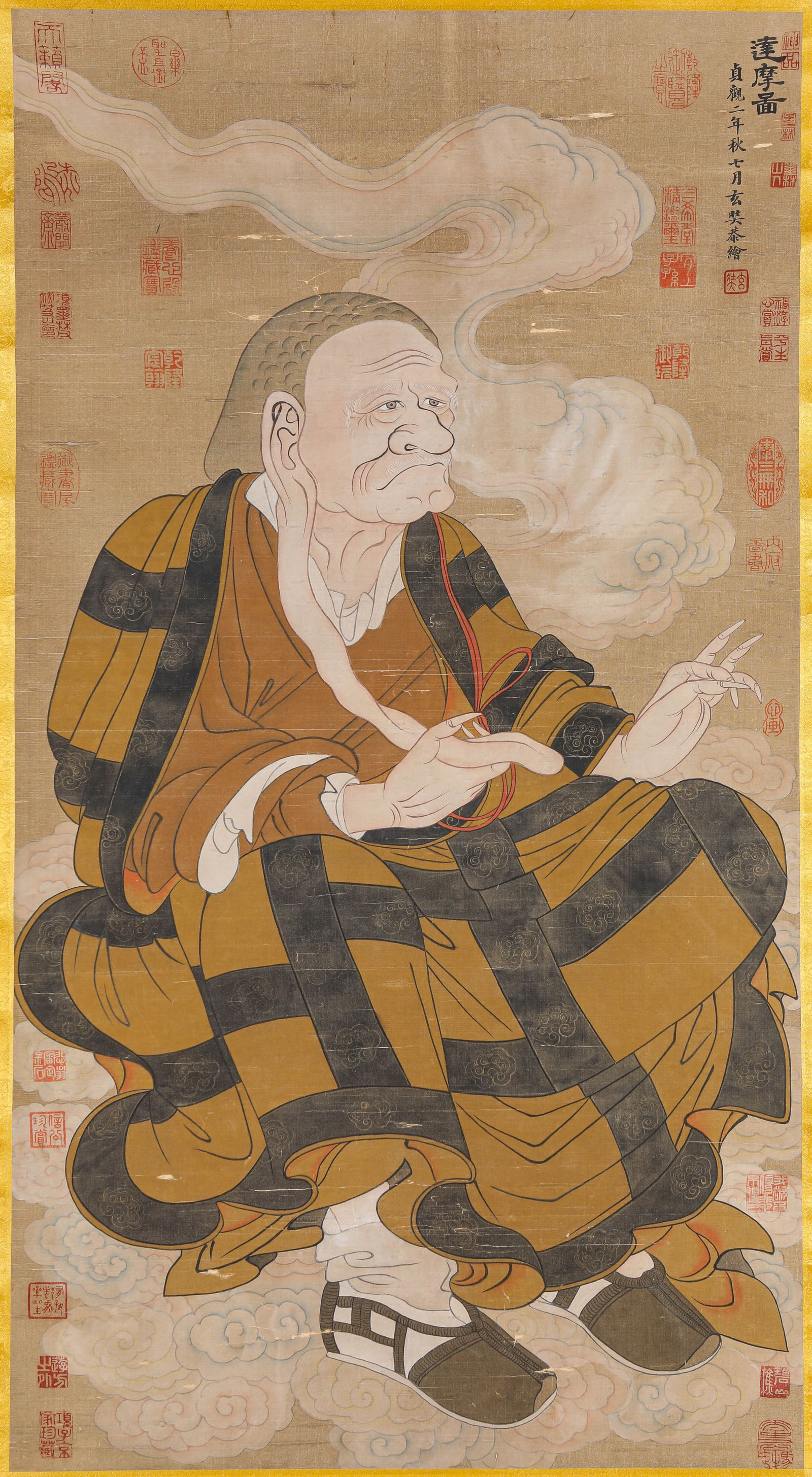 Xuanzang (602-664), attributed to, Bodhidharma: Xuanzang (602-664), attributed to, Bodhidharma (52 x 97cm)
