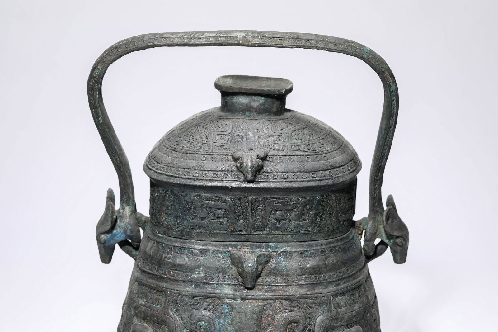 A Bronze 'Taotie' 'Loop-Handled' You - 2