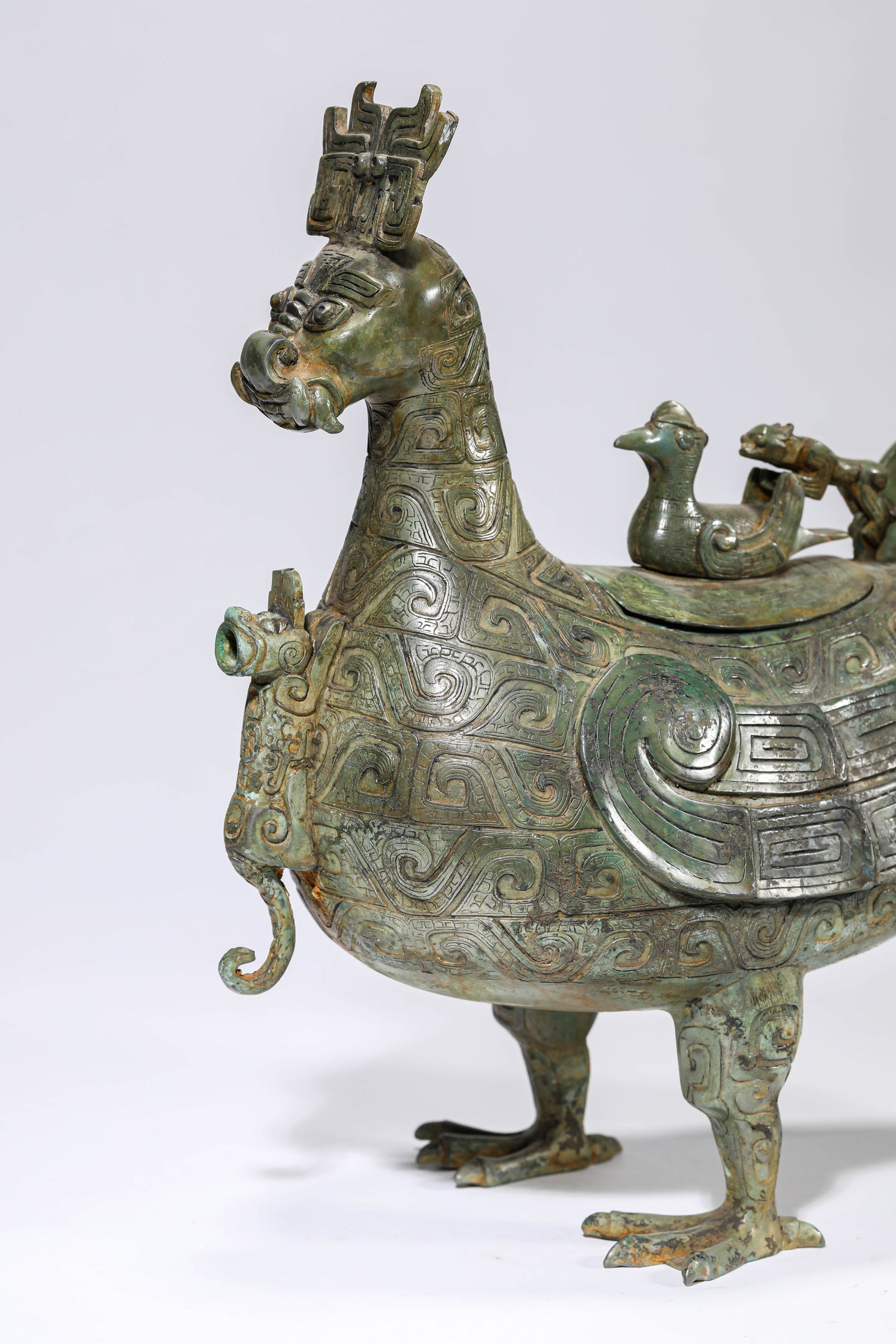 A Bronze 'Zoomorphic' Zun - 2