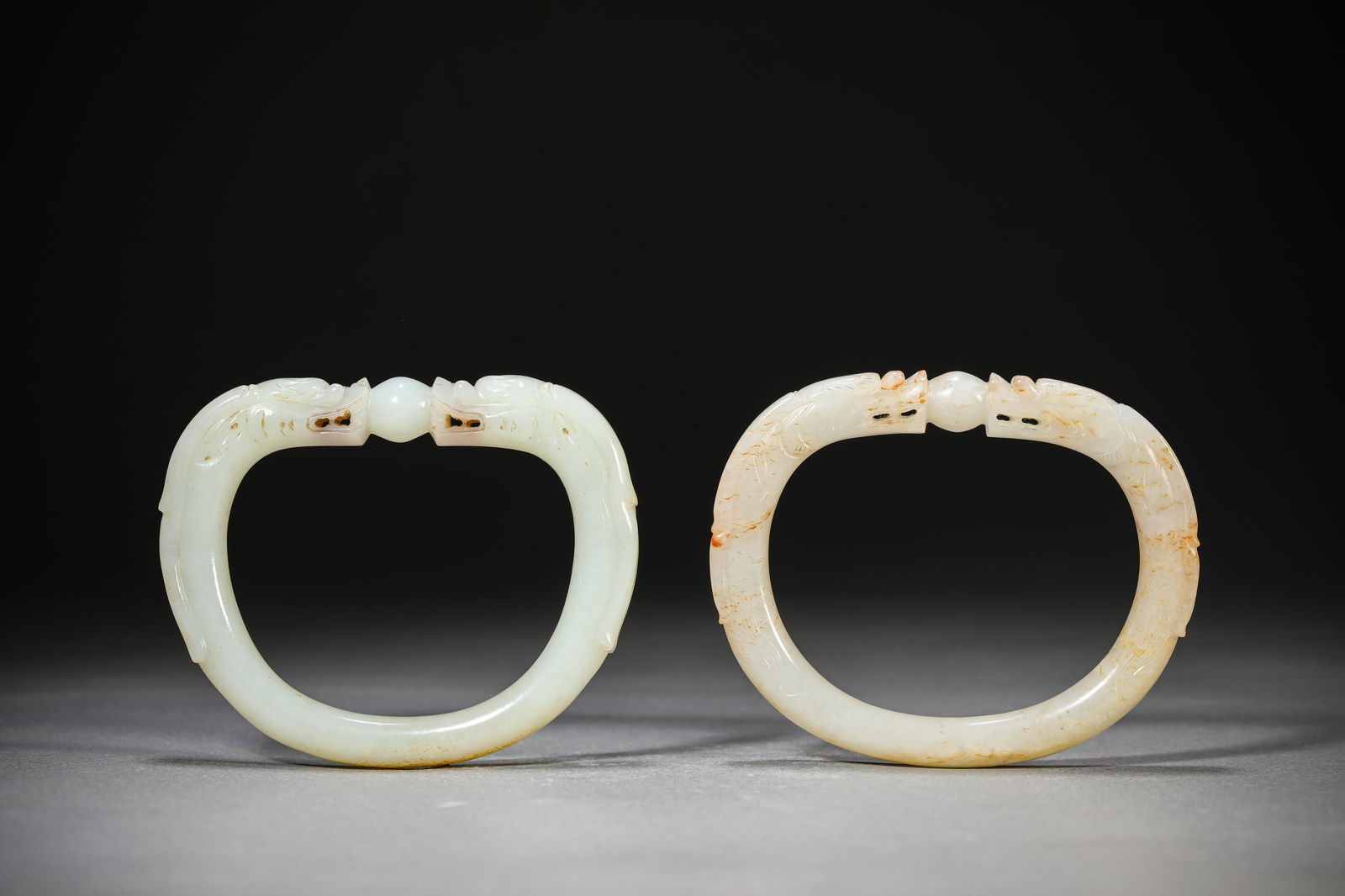 A Pair of Jade Bangles: A Pair of Jade Bangles (6cm)
