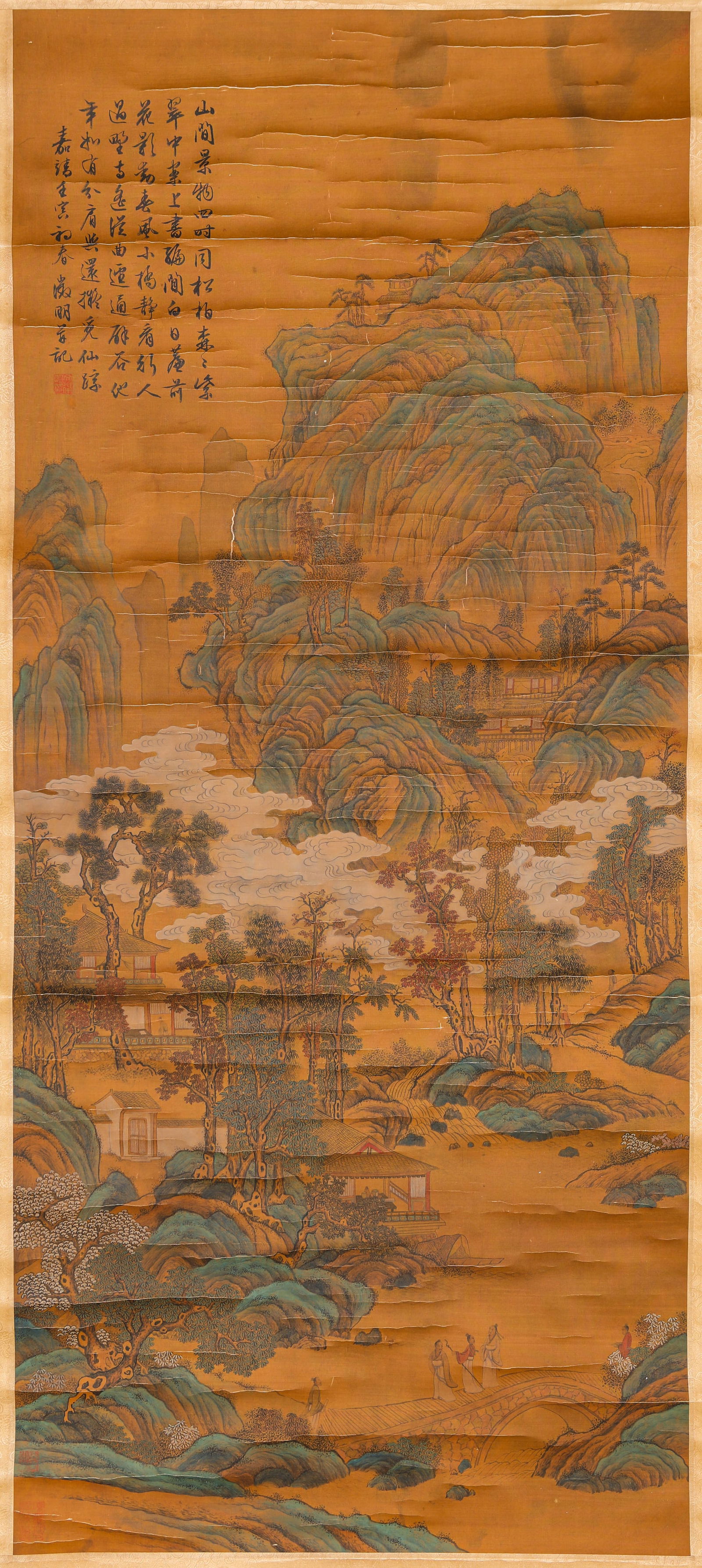 Wen Zhengming (1470-1559), attributed to, Figure Narrative: Wen Zhengming (1470-1559), attributed to, Figure Narrative (68 x 128cm)