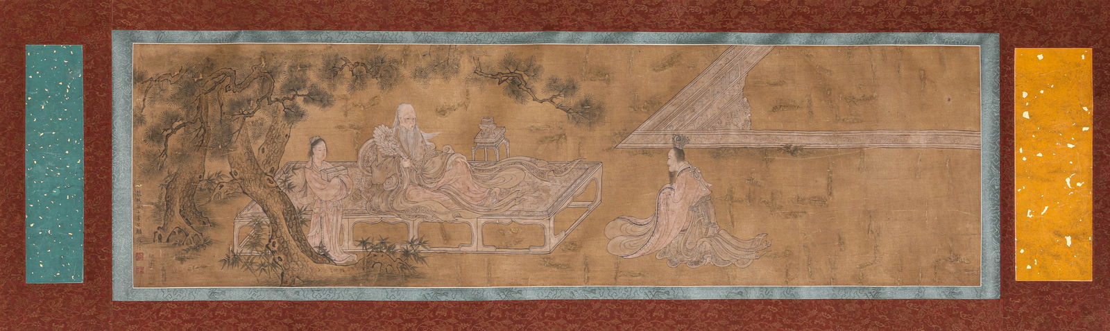 Li Gonglin (1049-1106), attributed to, Figure Narrative: Li Gonglin (1049-1106), attributed to, Figure Narrative (111.5 x 32cm)