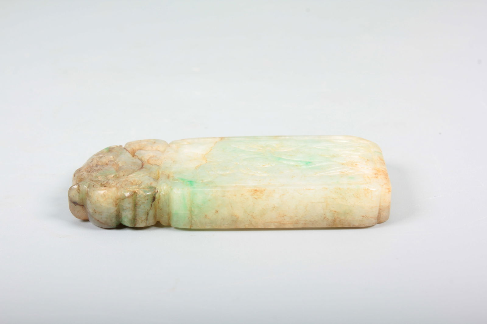 A JADEITE DRAGON PATTERN PLAQUE - 7