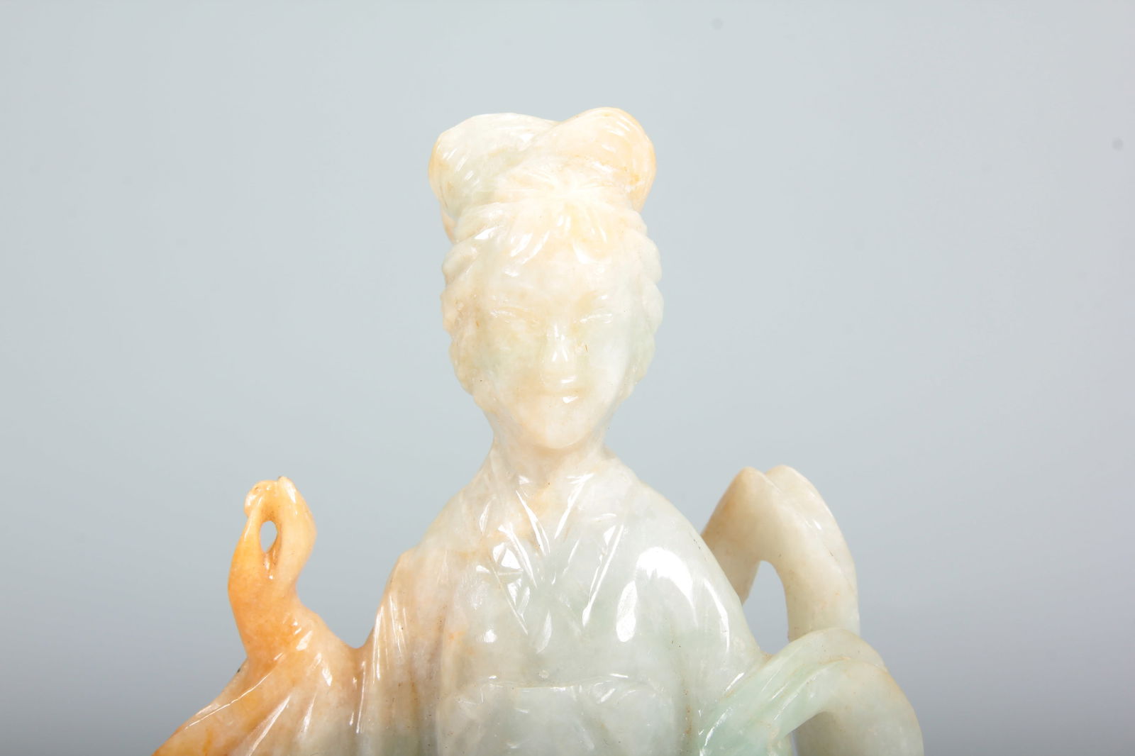 A JADEITE COURT LADY FIGURE - 2