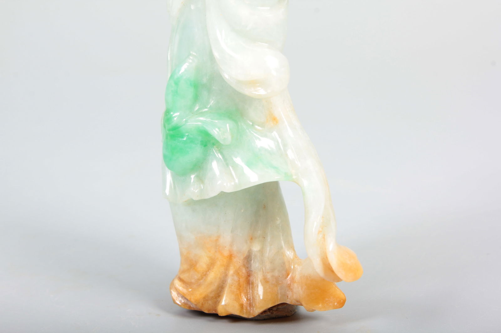 A JADEITE COURT LADY FIGURE - 7