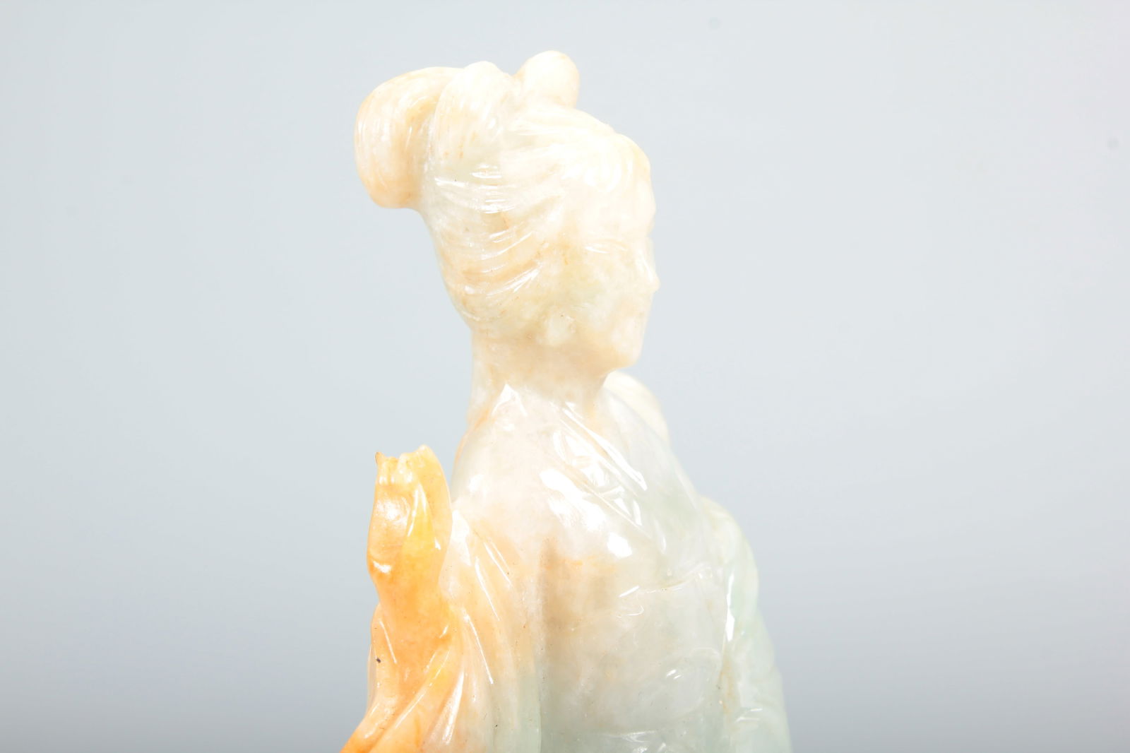 A JADEITE COURT LADY FIGURE - 9