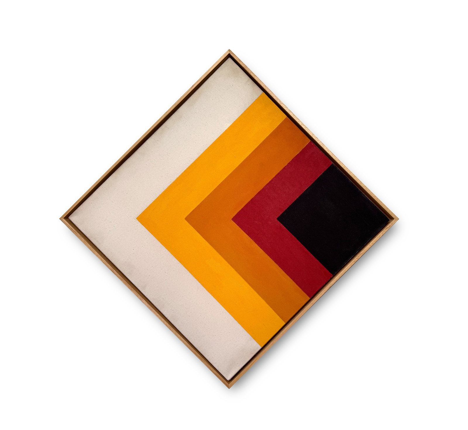 A ACRYLIC PAINTING ON CANVAS WITH THE MARK OF KENNETH NOLAND (1 of 7)