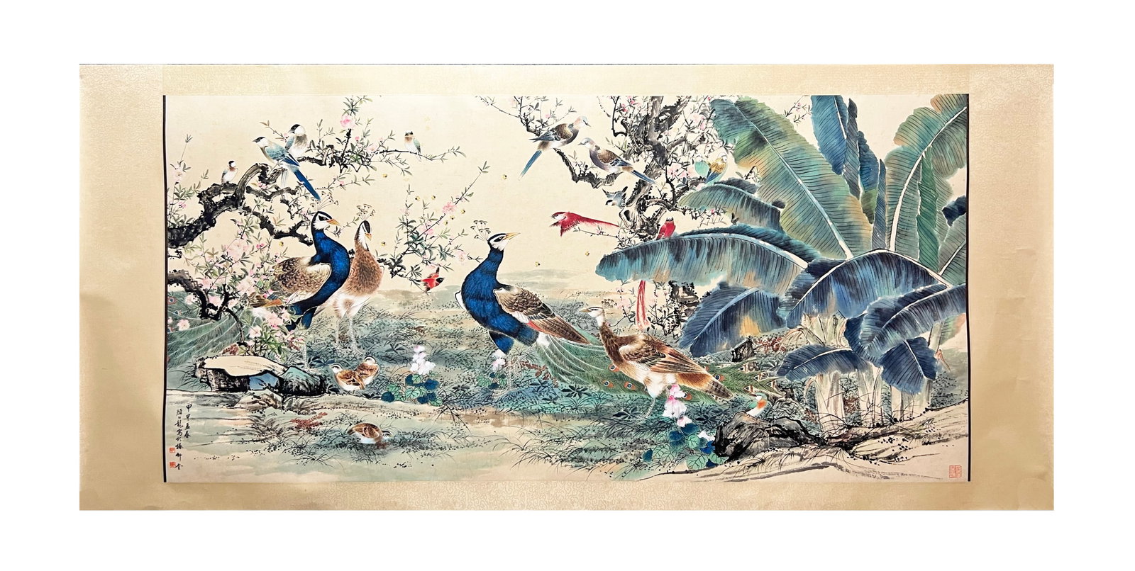 A CHINESE HAND PAINTING WITH THE MARK OF YAN BOLONG (1 of 8)