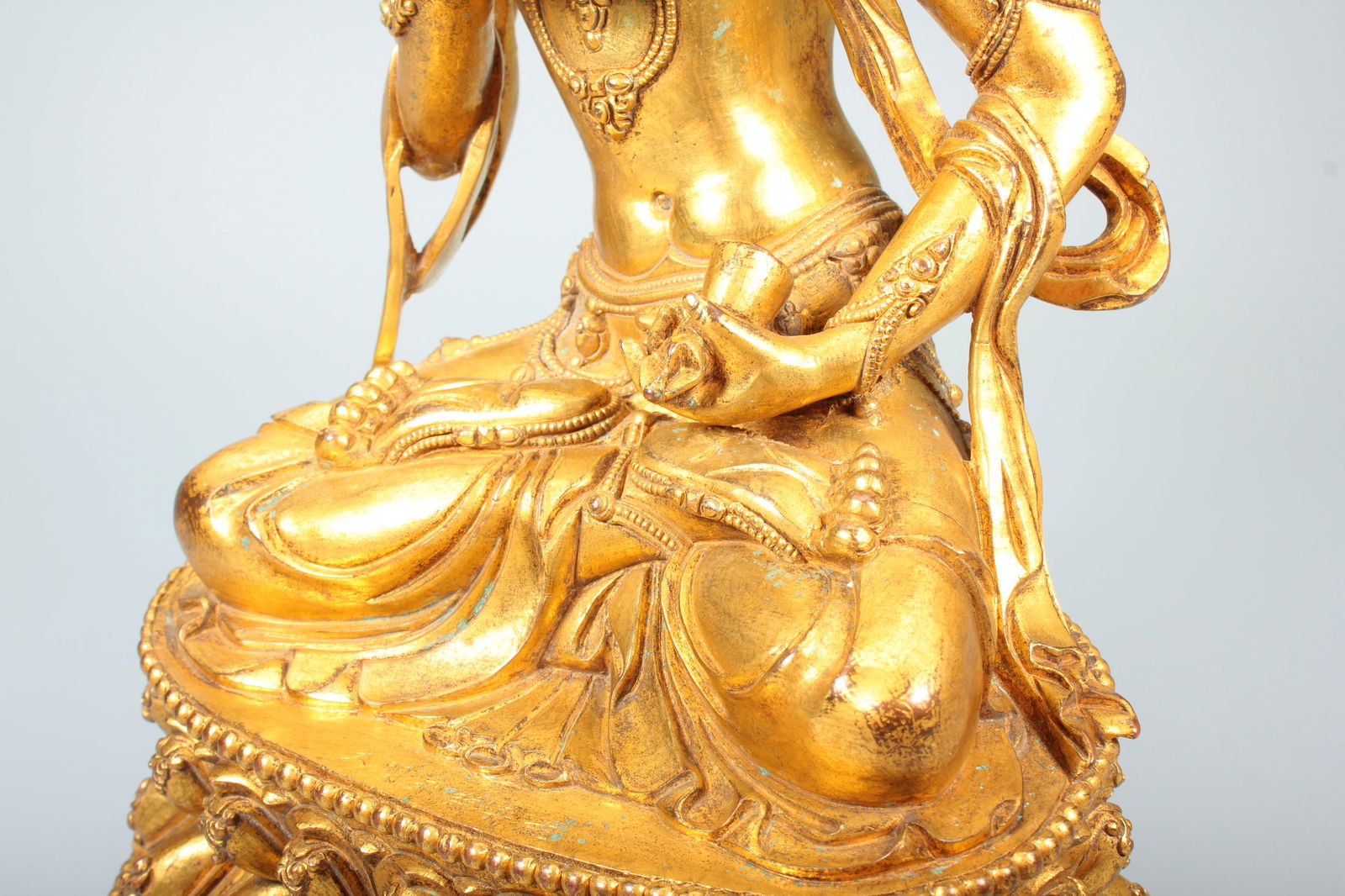 A COPPER GILT VAJRASATTVA STATUE - 10