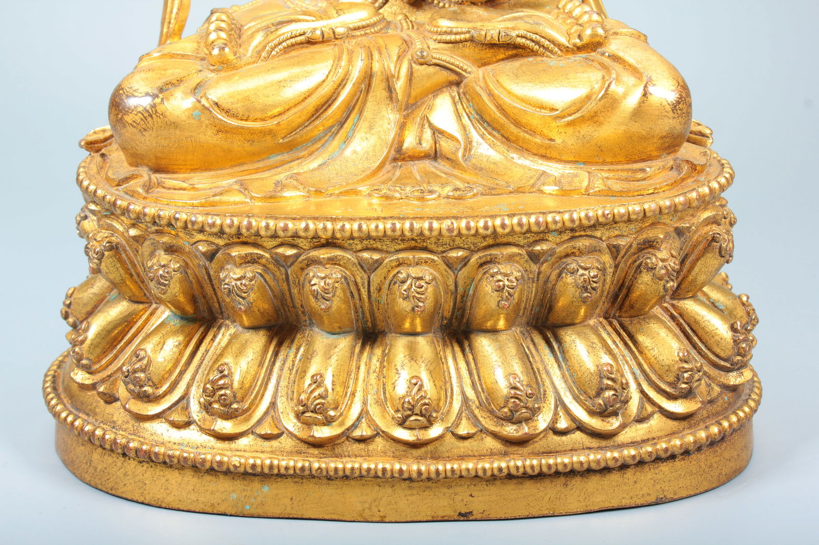 A COPPER GILT VAJRASATTVA STATUE - 6