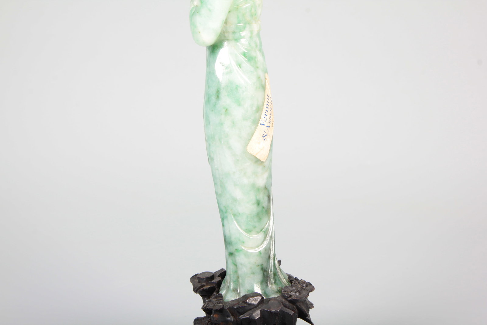 A JADEITE MAIDSERVANT FIGURE - 8