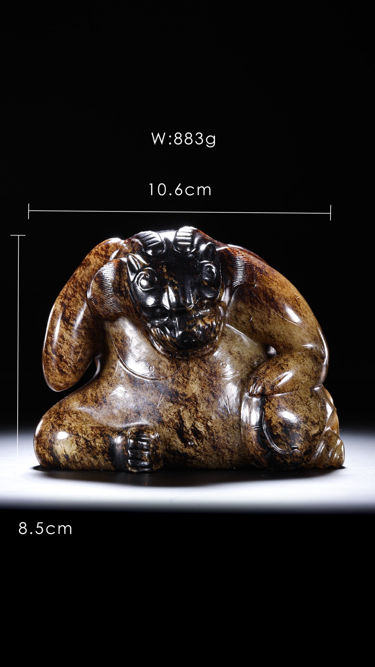 Jade Carved Beast Shape Ornament - 5