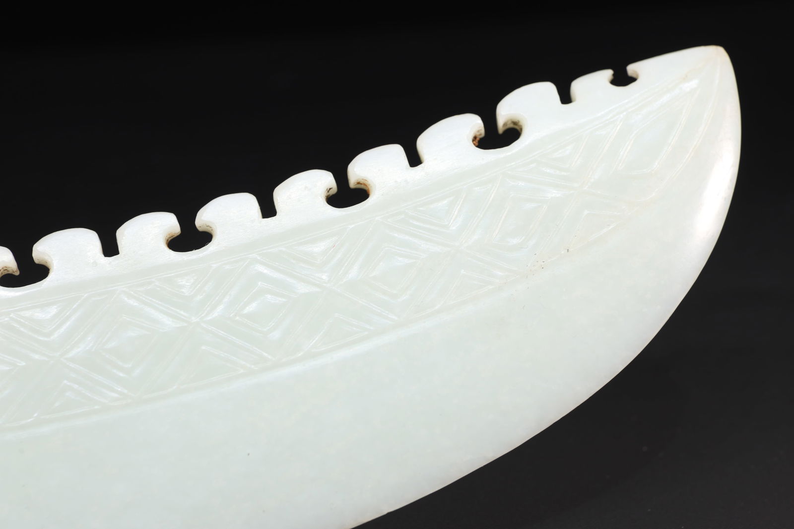 Jade Carved Cloud Pattern Broadsword - 8