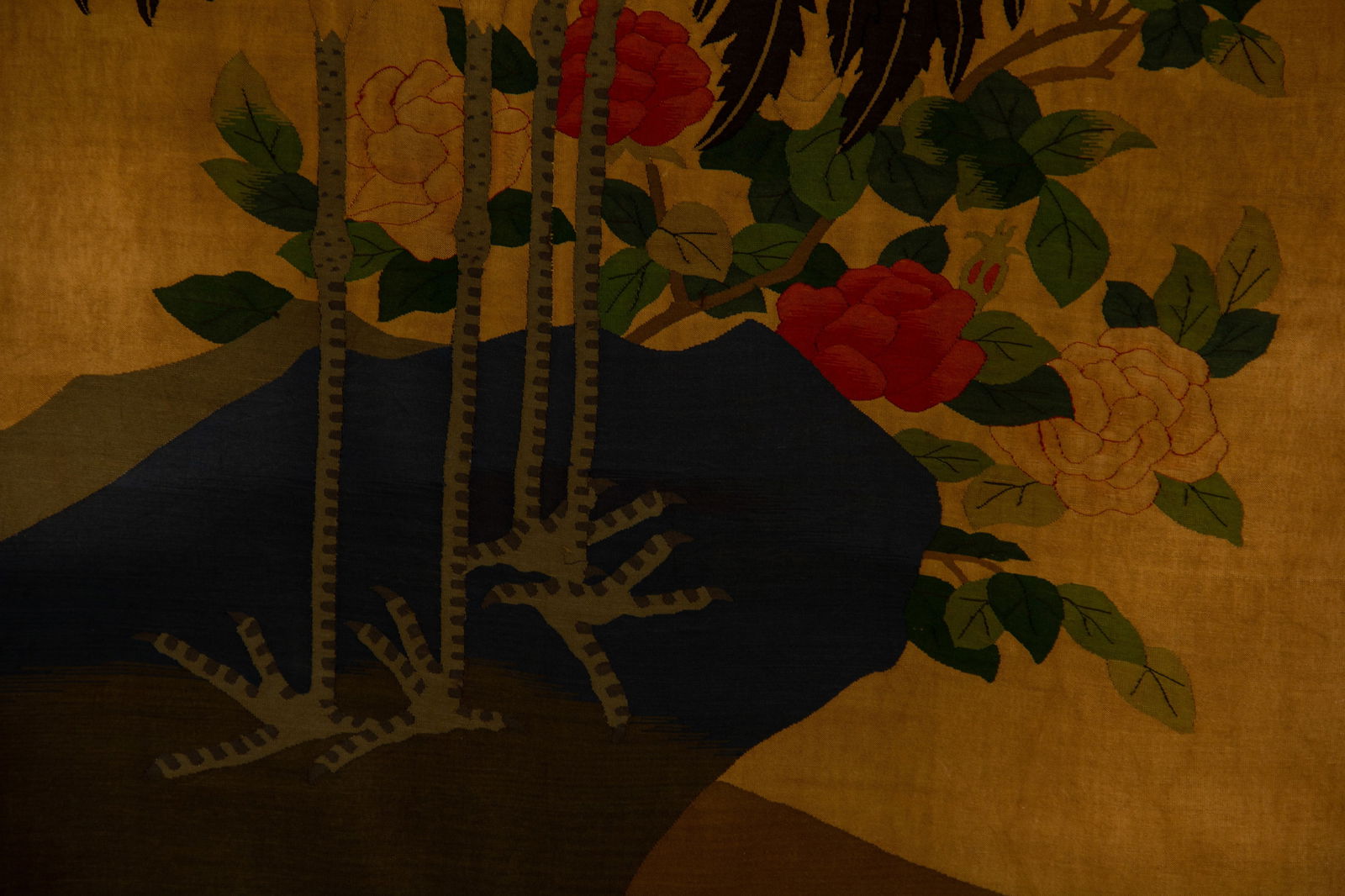 Silk Crane and Peach Pattern Embroidery - 10