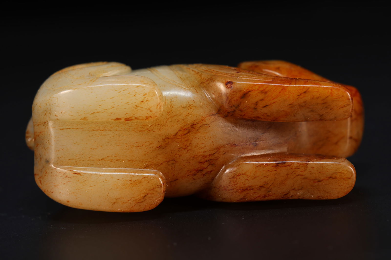 Jade Carved Beast Face Pattern Beast Shape Ornament - 6