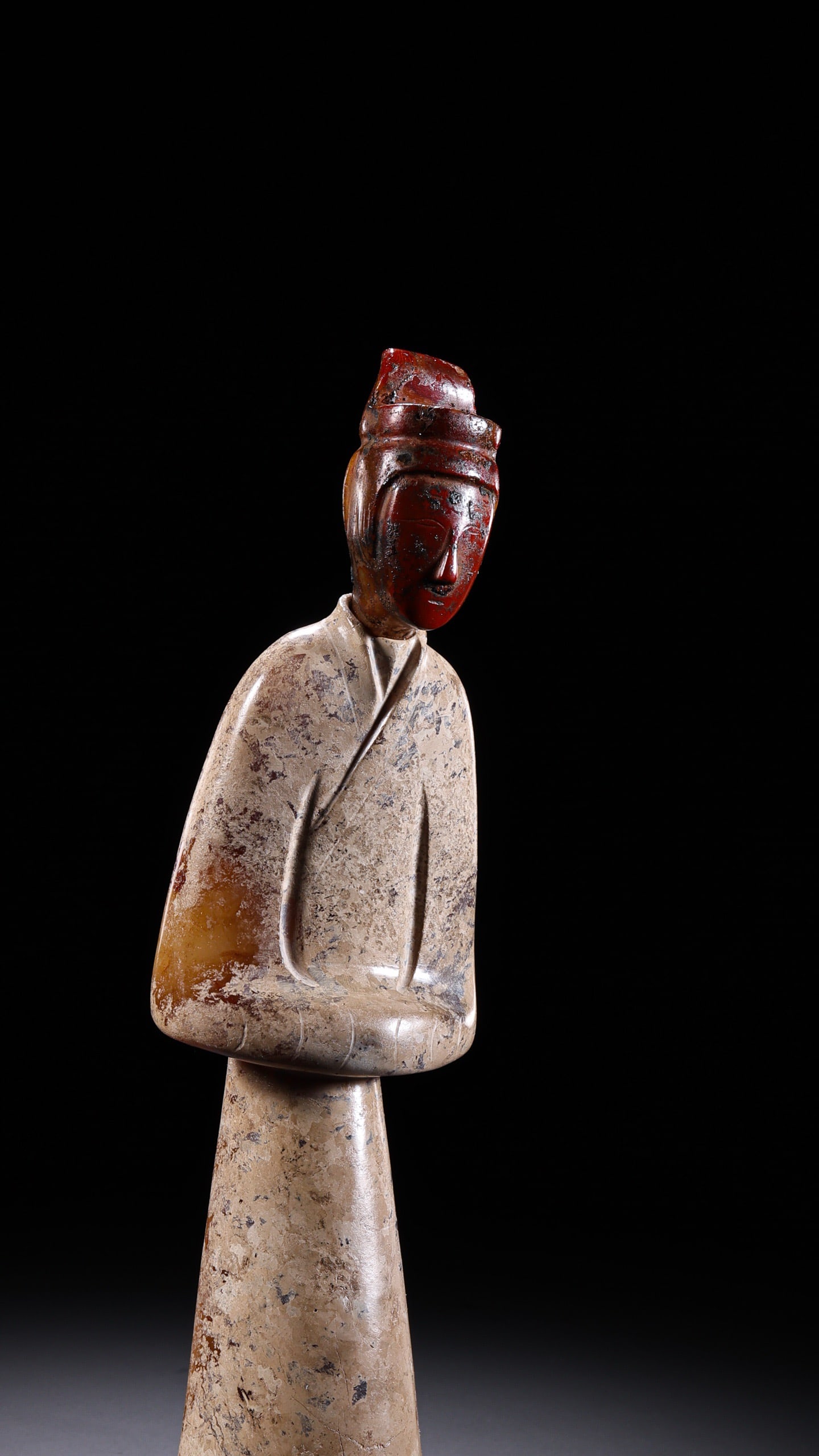 Jade Carved Character Shape Figure - 3