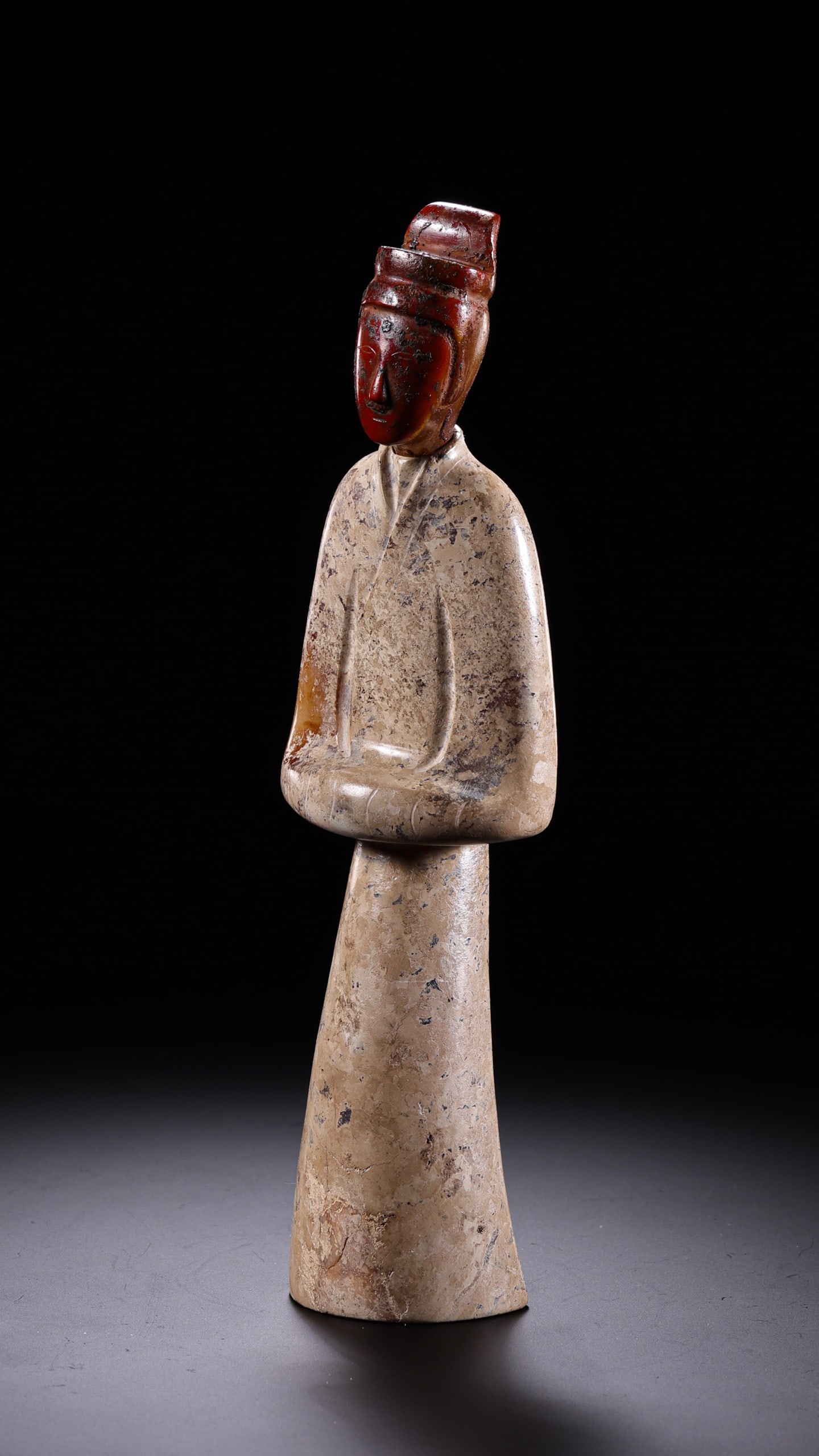 Jade Carved Character Shape Figure - 5