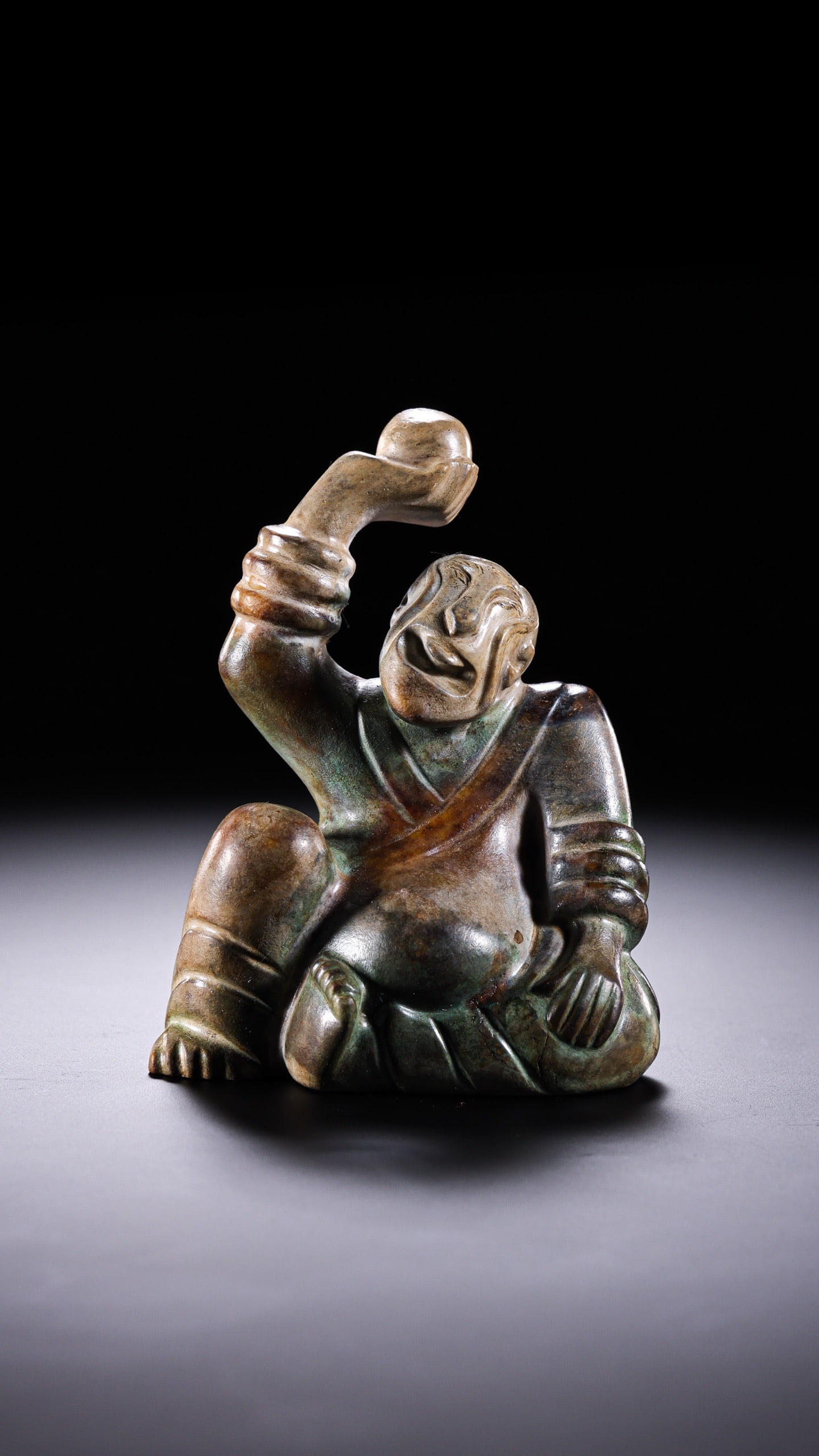 Jade Carved Character Shape Ornament - 11