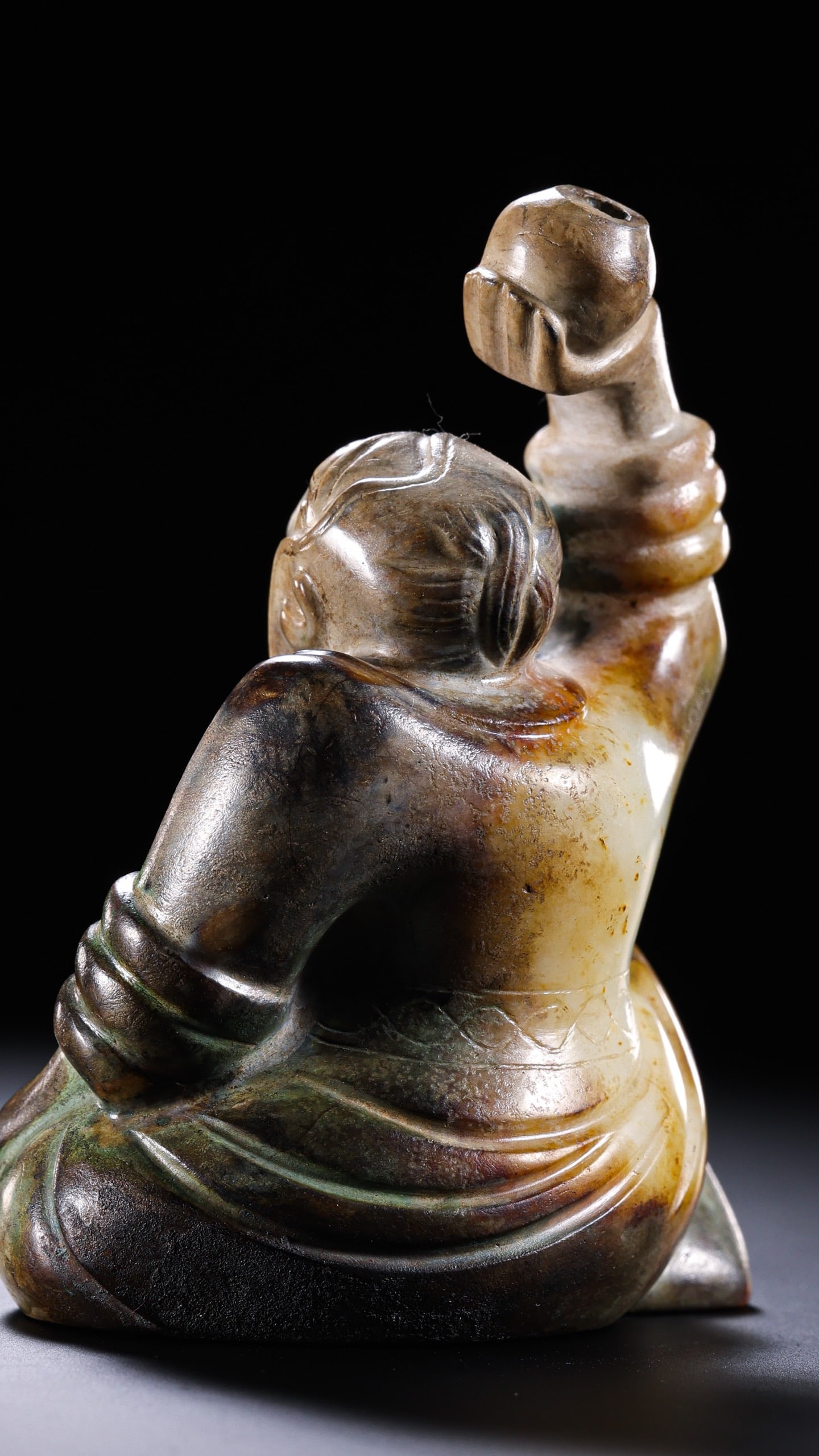 Jade Carved Character Shape Ornament - 12