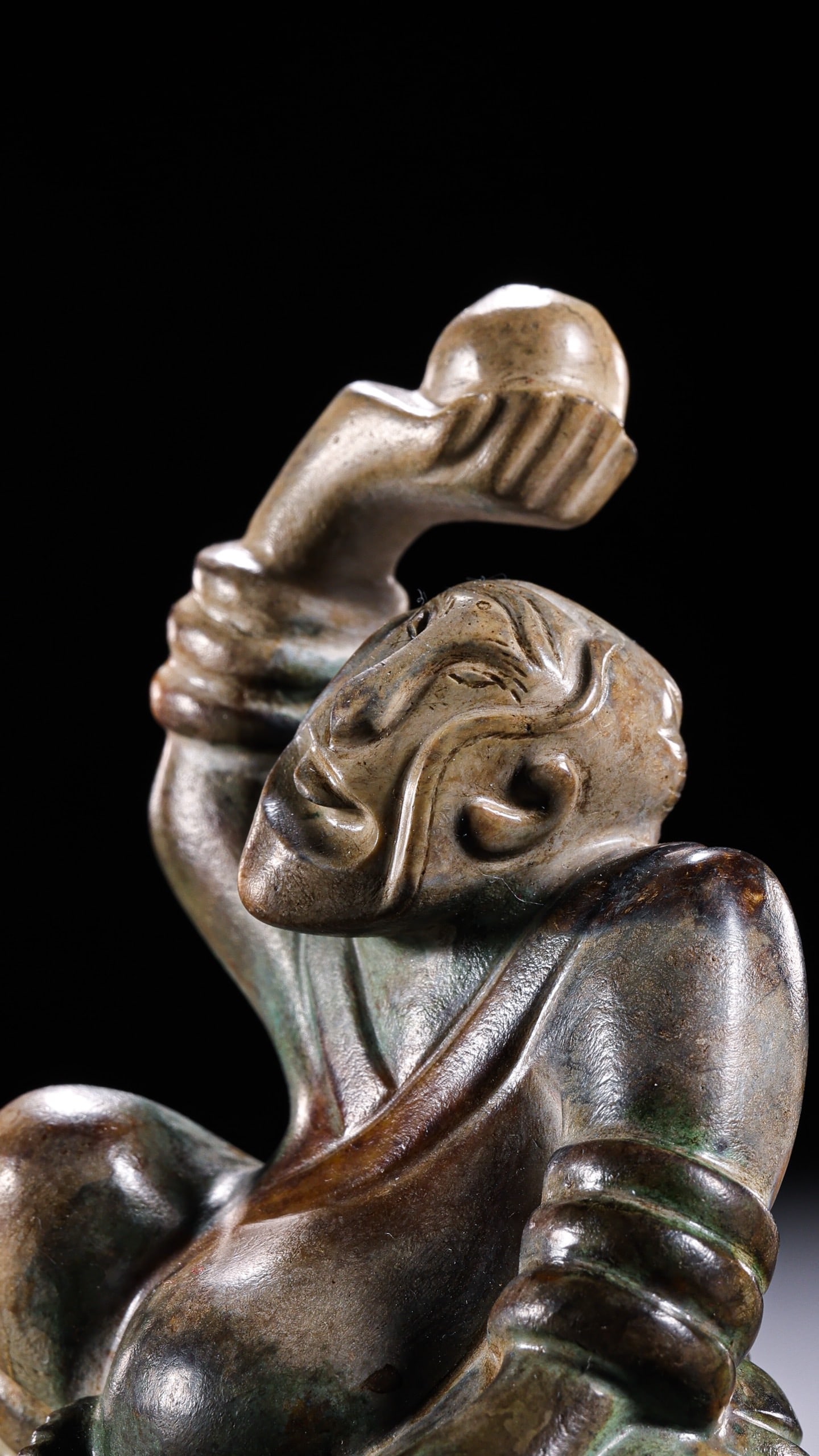 Jade Carved Character Shape Ornament - 13