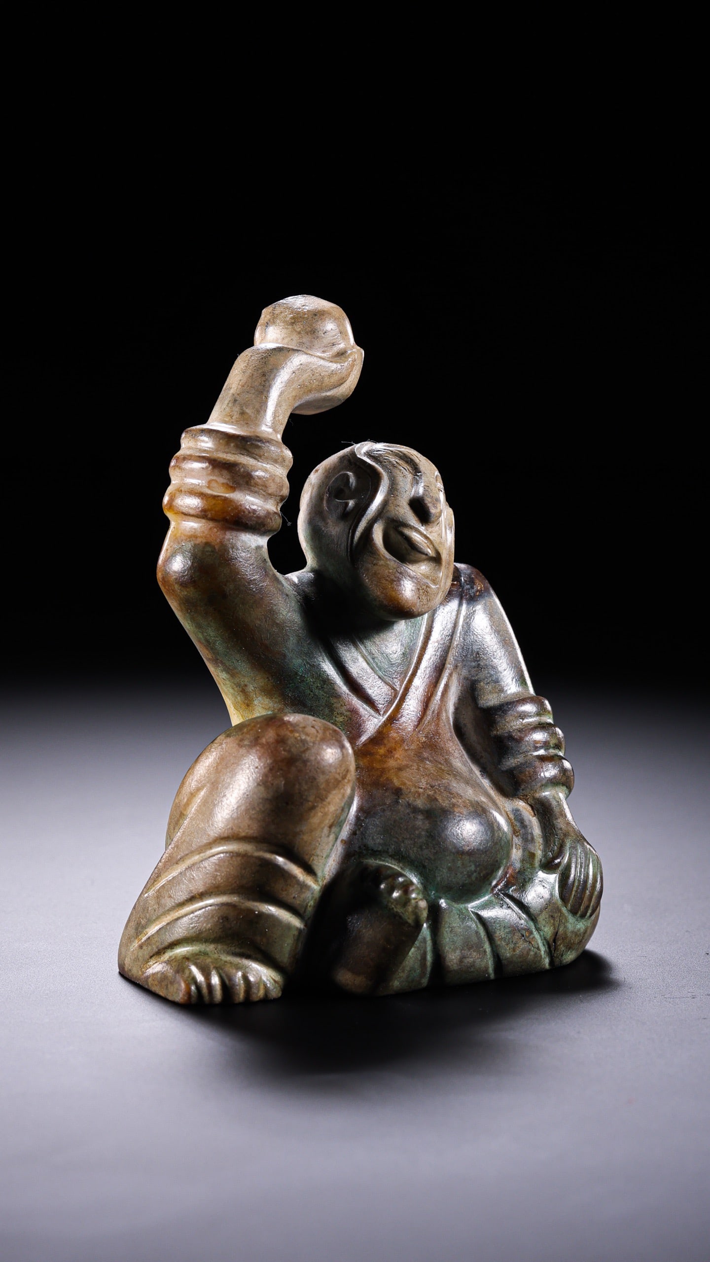 Jade Carved Character Shape Ornament - 7