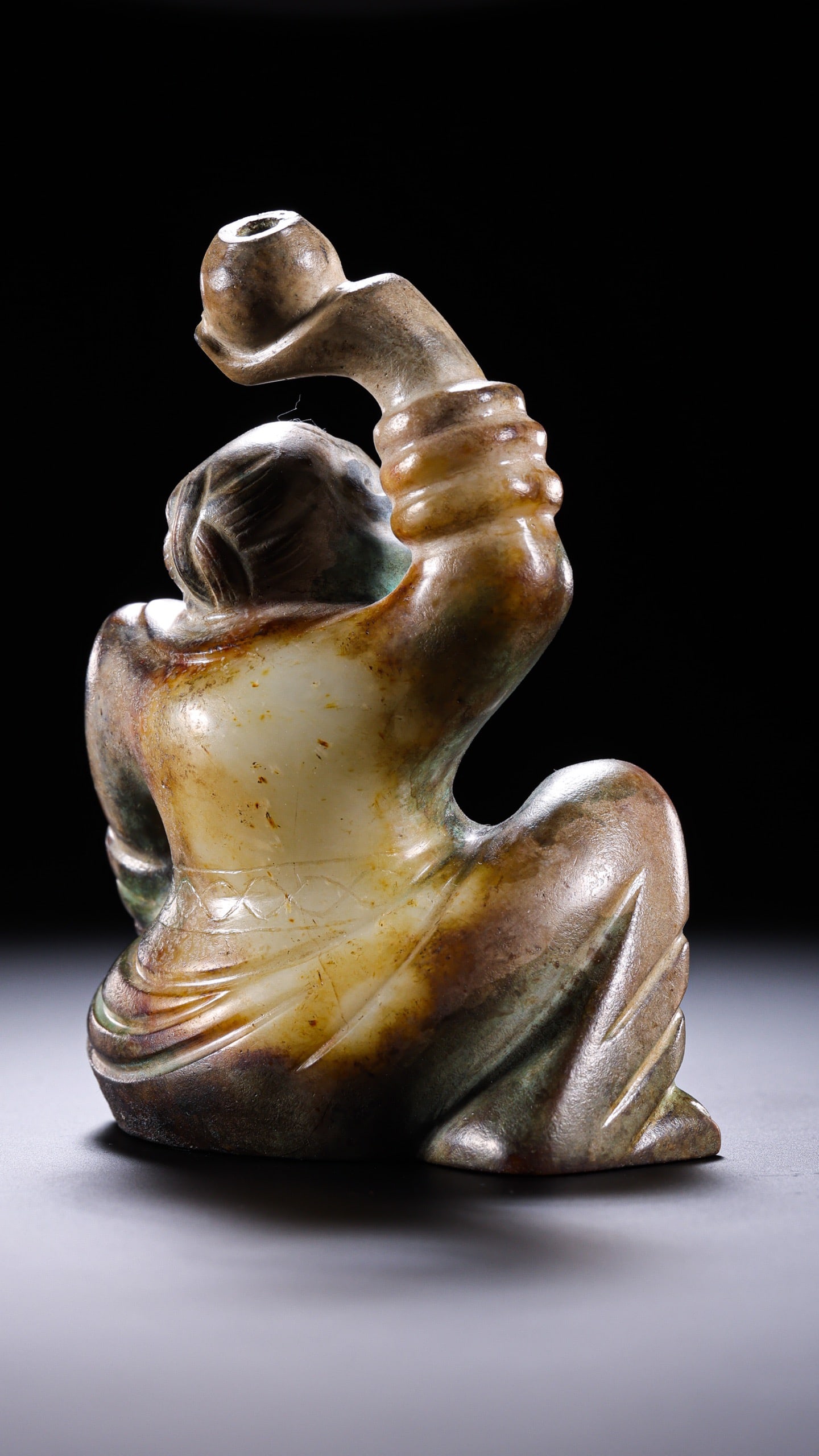 Jade Carved Character Shape Ornament - 8