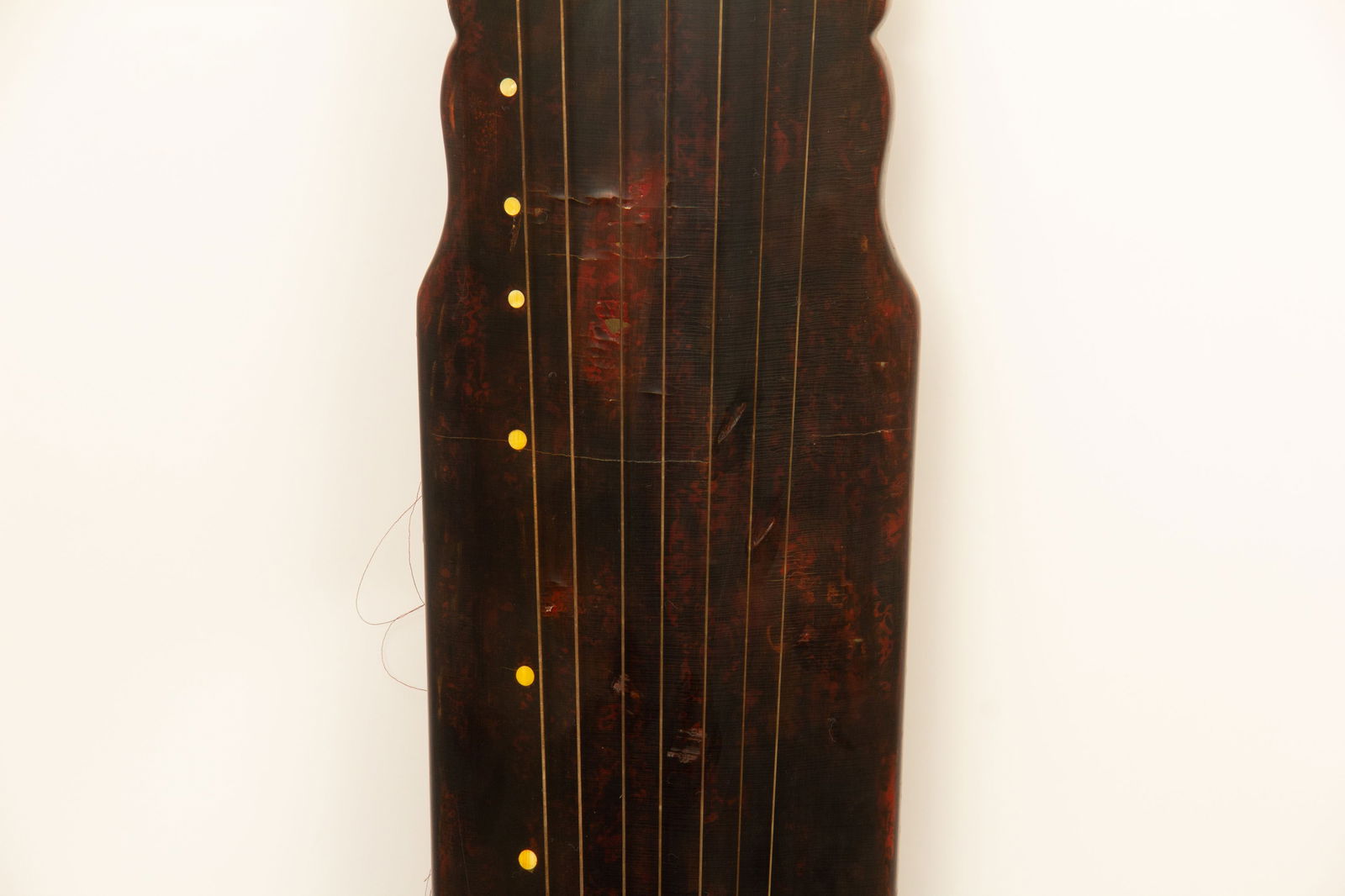 Lacquerware Gold Drawing Poetry Pattern Guqin Mark - 3