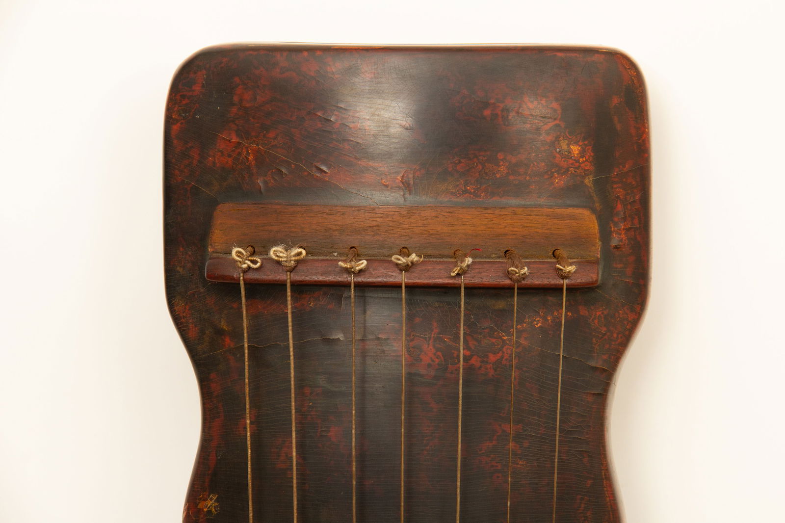 Lacquerware Gold Drawing Poetry Pattern Guqin Mark - 6