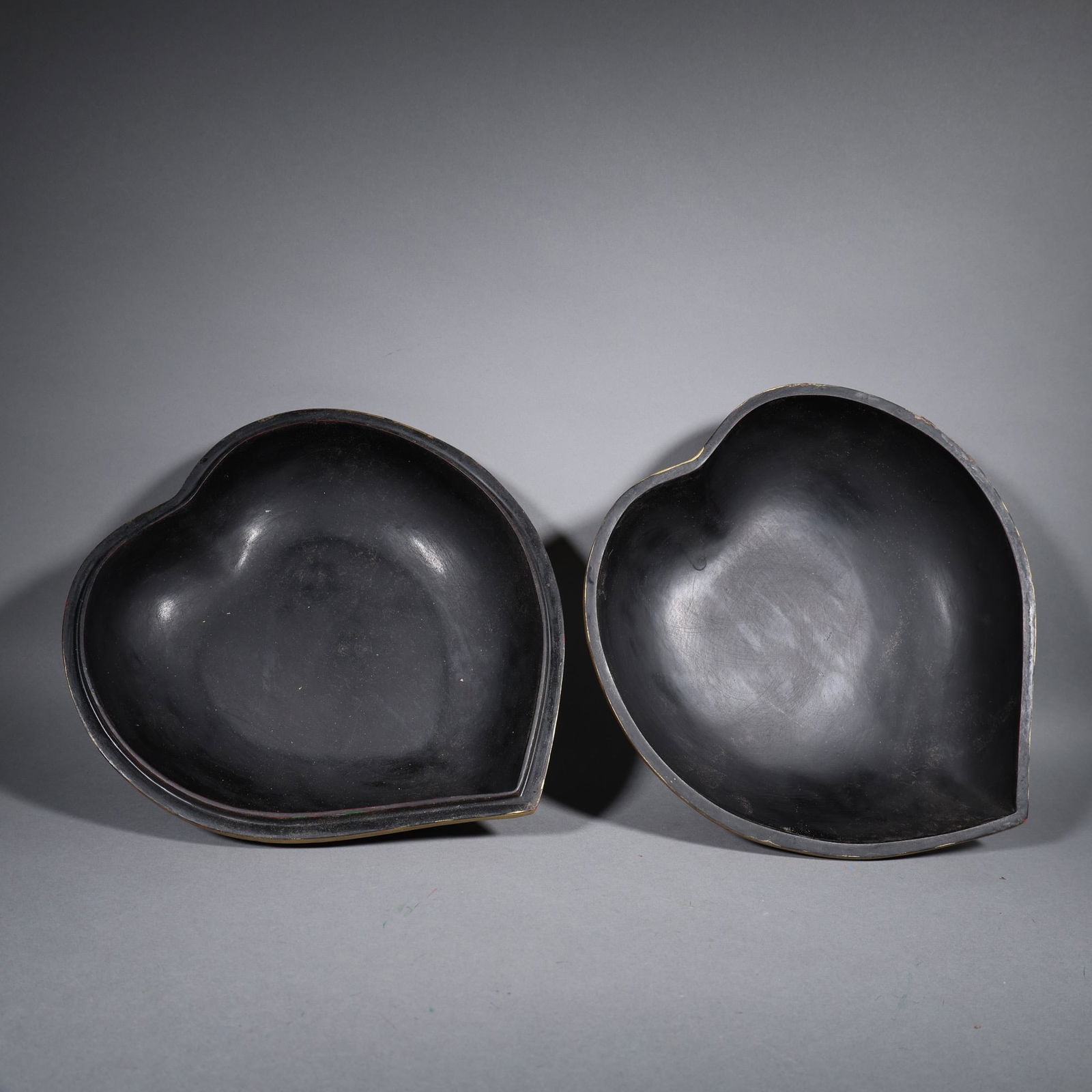 Lacquerware Red Carved Peach Pattern Lid Box - 4