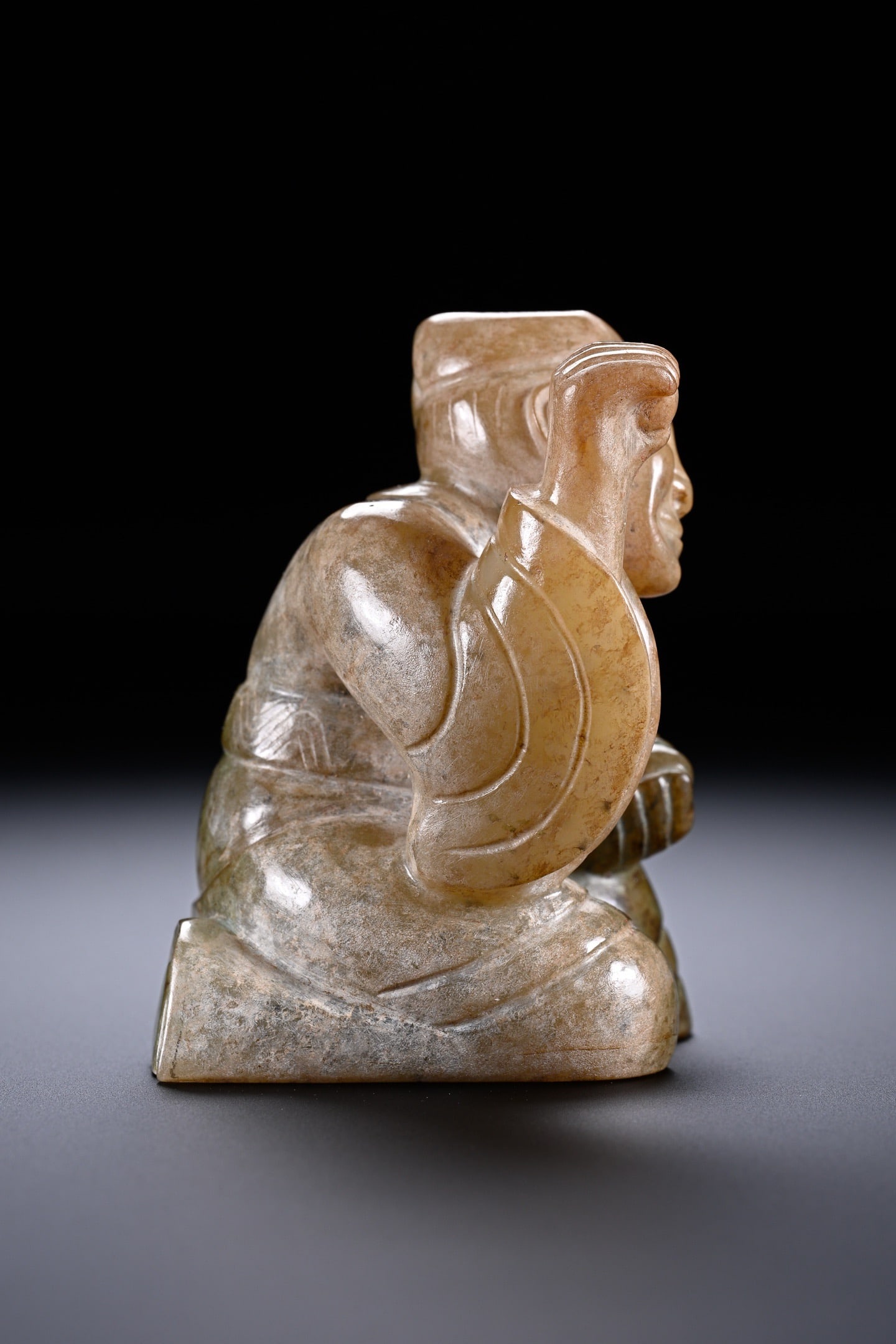 Jade Carved Character Shape Ornament - 2