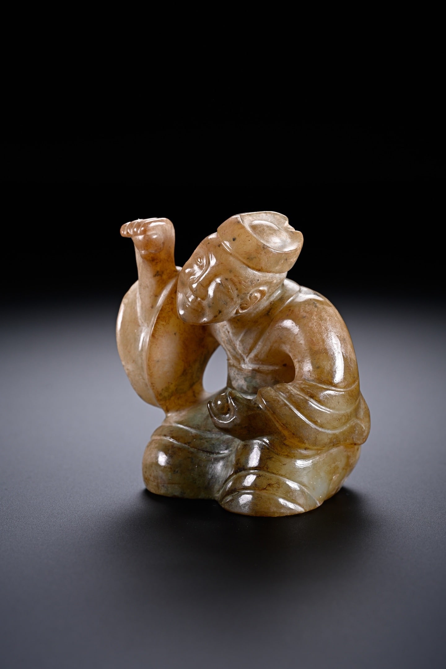 Jade Carved Character Shape Ornament - 4