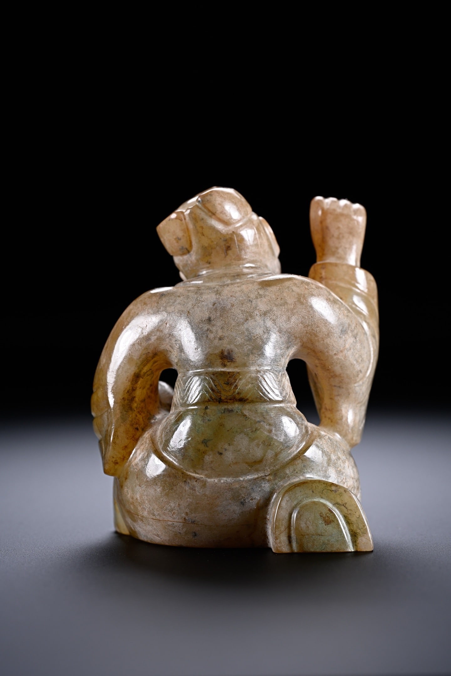 Jade Carved Character Shape Ornament - 9