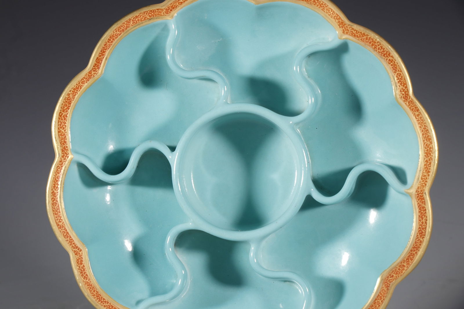 Enamel Drawing Flower Pattern Porcelain Lid Pot - 3