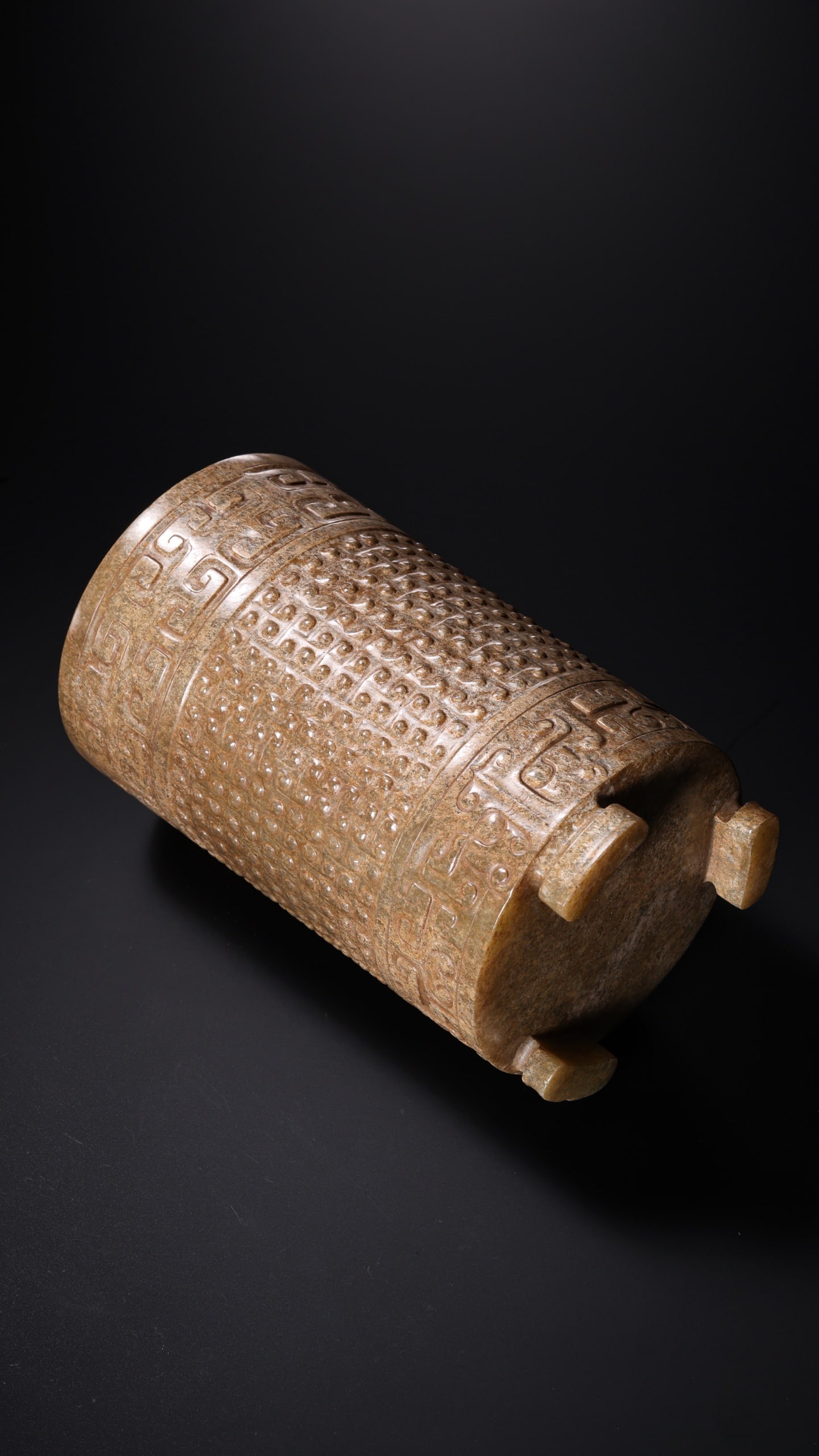 Jade Carved Dragon and Cloud Pattern Lid Pot - 3