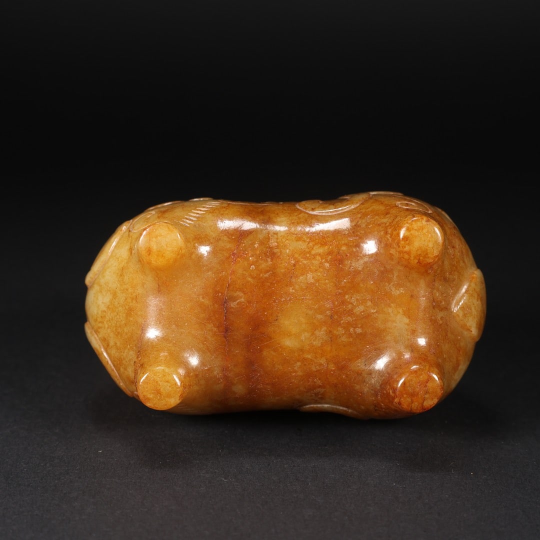 Jade Carved Ram Shape Ornament - 6