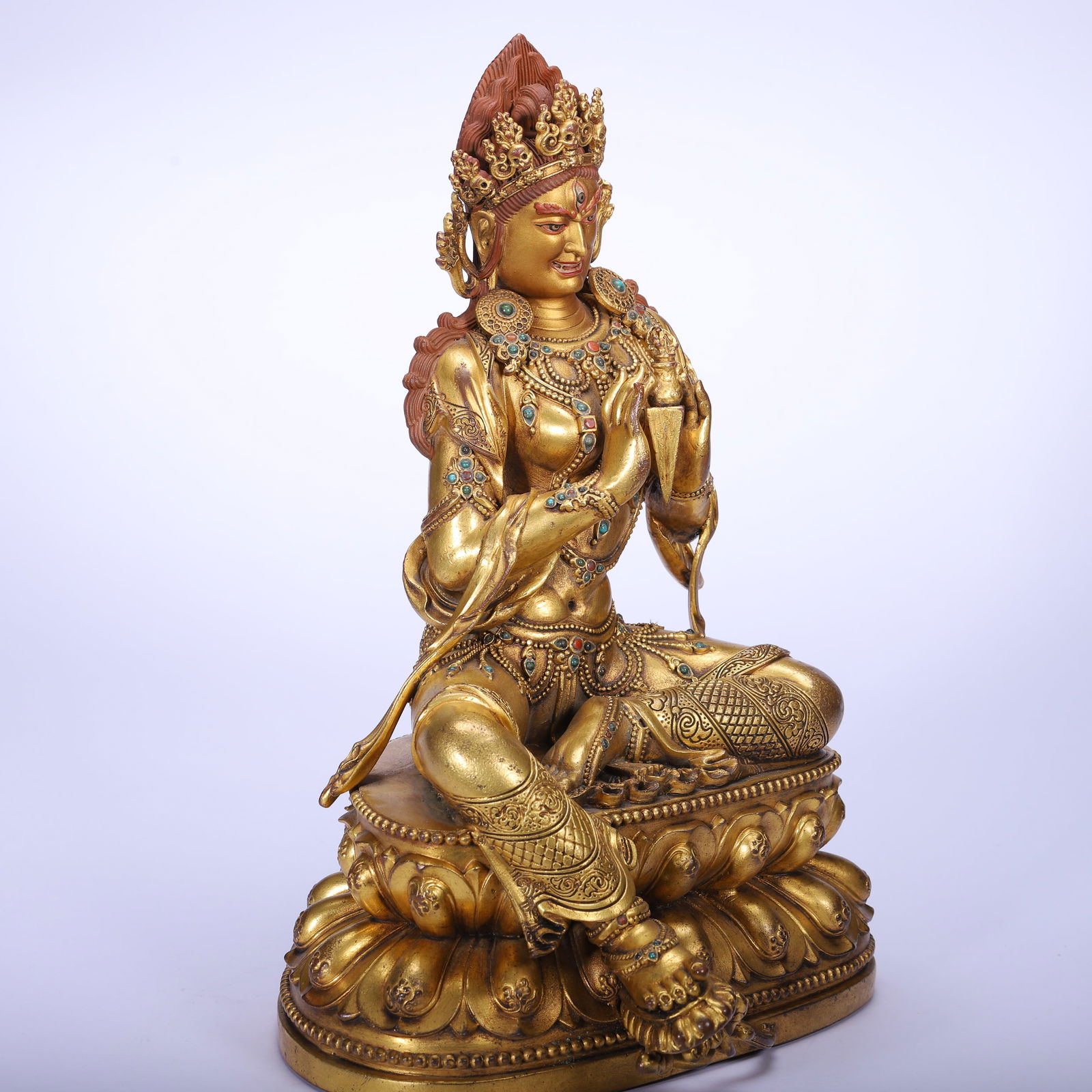 Gilt Bronze Buddha Figure - 4