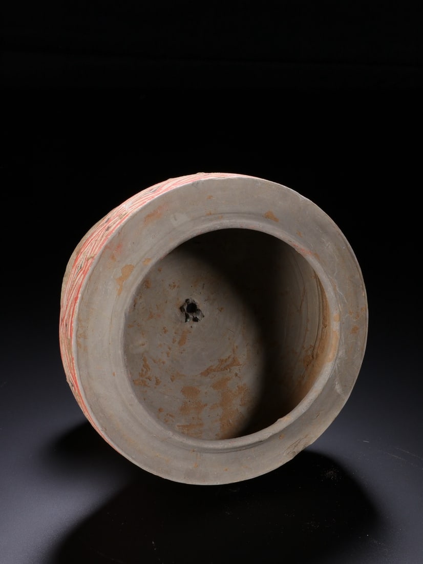 Pottery Colour Painted Flower Pattern Incense Burner - 6