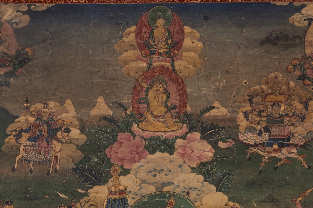 Colour Painted kuberd Pattern Tangka - 3