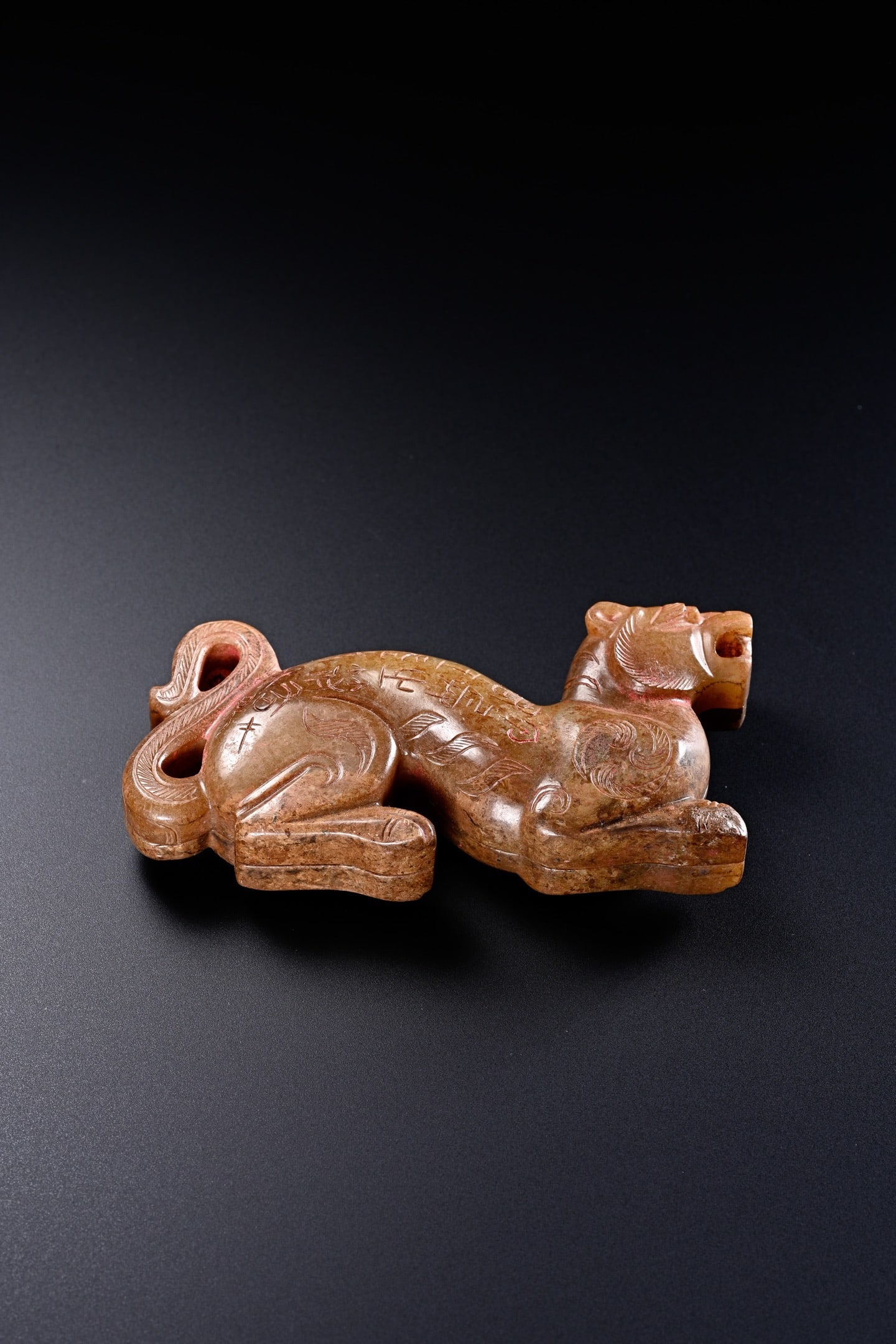 Jade Carved Beast Shape Ornament - 4