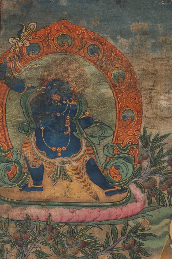 Colour Painted GuanYin Pattern Tangka - 10