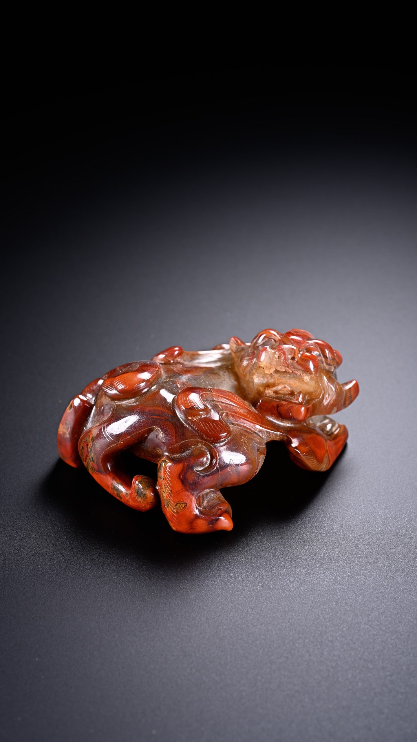 Agate Carved Beast Shape Ornament - 11