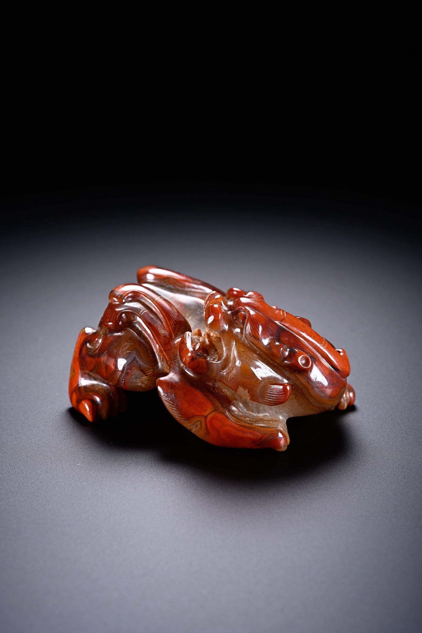 Agate Carved Beast Shape Ornament - 2