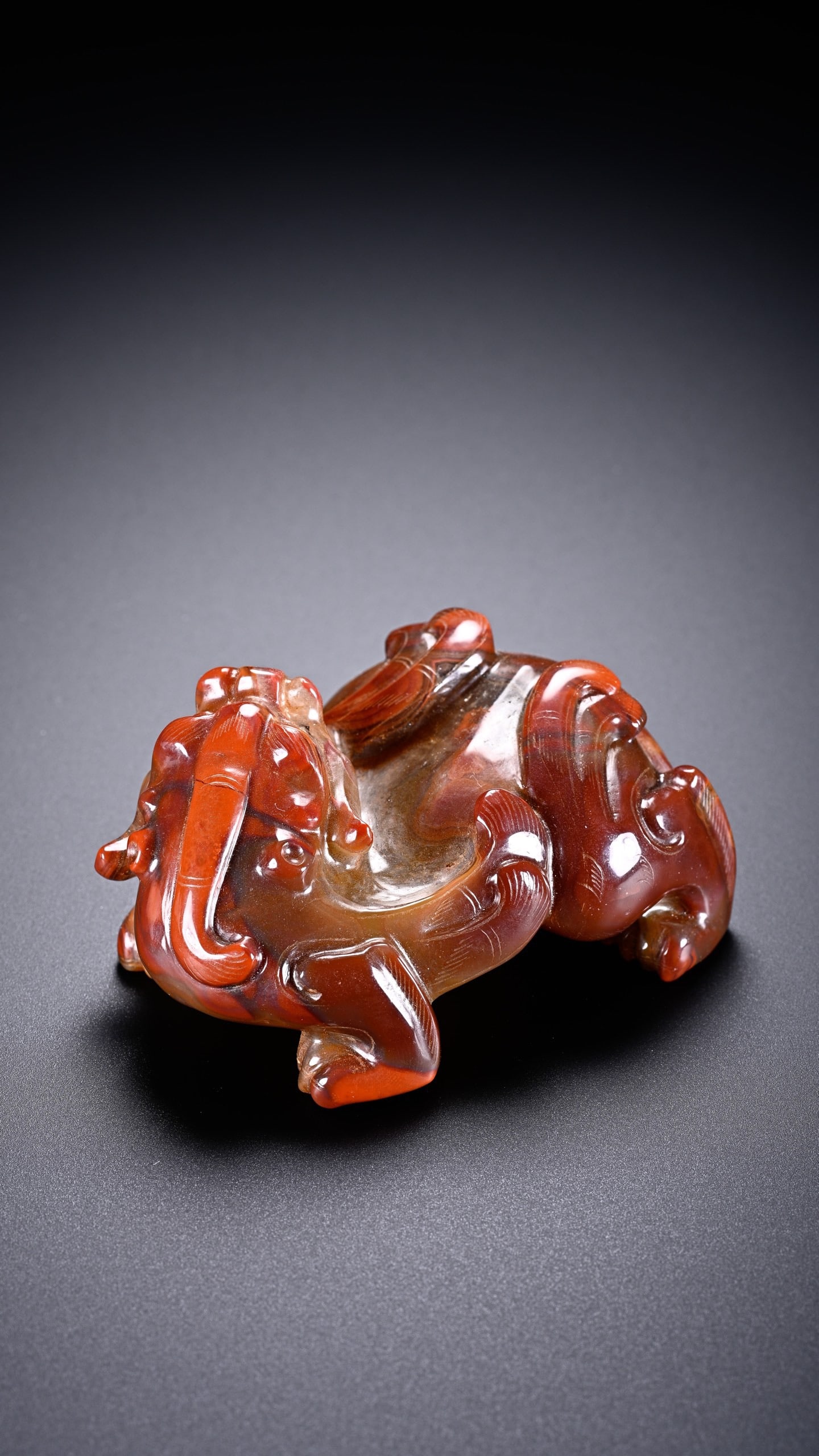 Agate Carved Beast Shape Ornament - 4