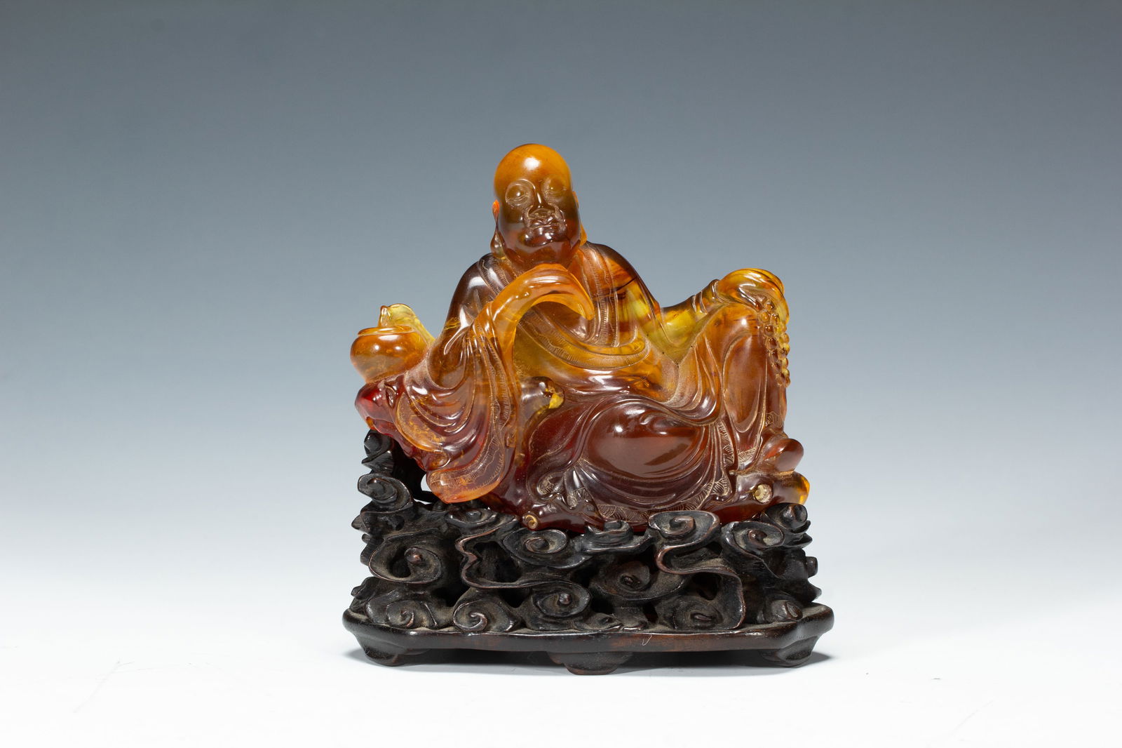 Chrysophoron Carved Arhat Shape Ornament: Chrysophoron Carved Arhat Shape Ornament (10 x 5 x 11cm,Weight 160g)